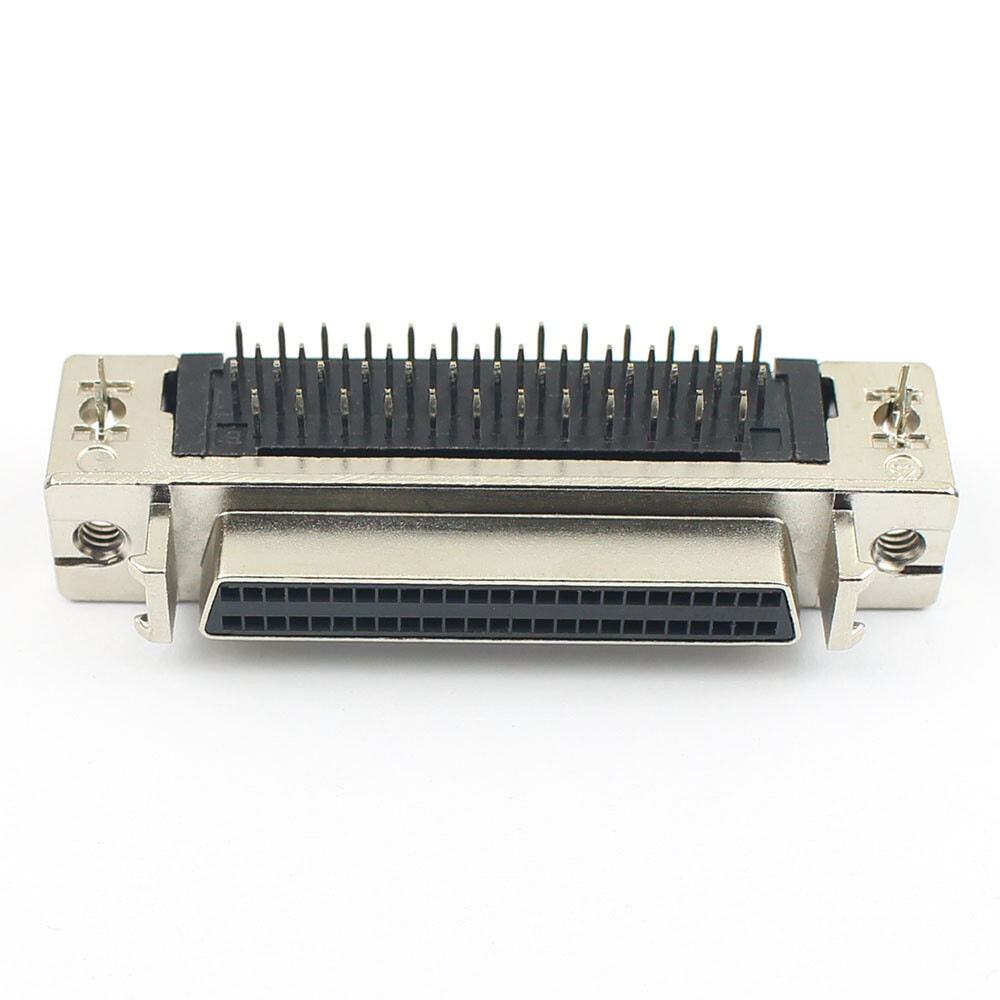 1Pcs SCSI Connector DB Female 50 68 100 Pin Right Angle Adapter Hole Welding