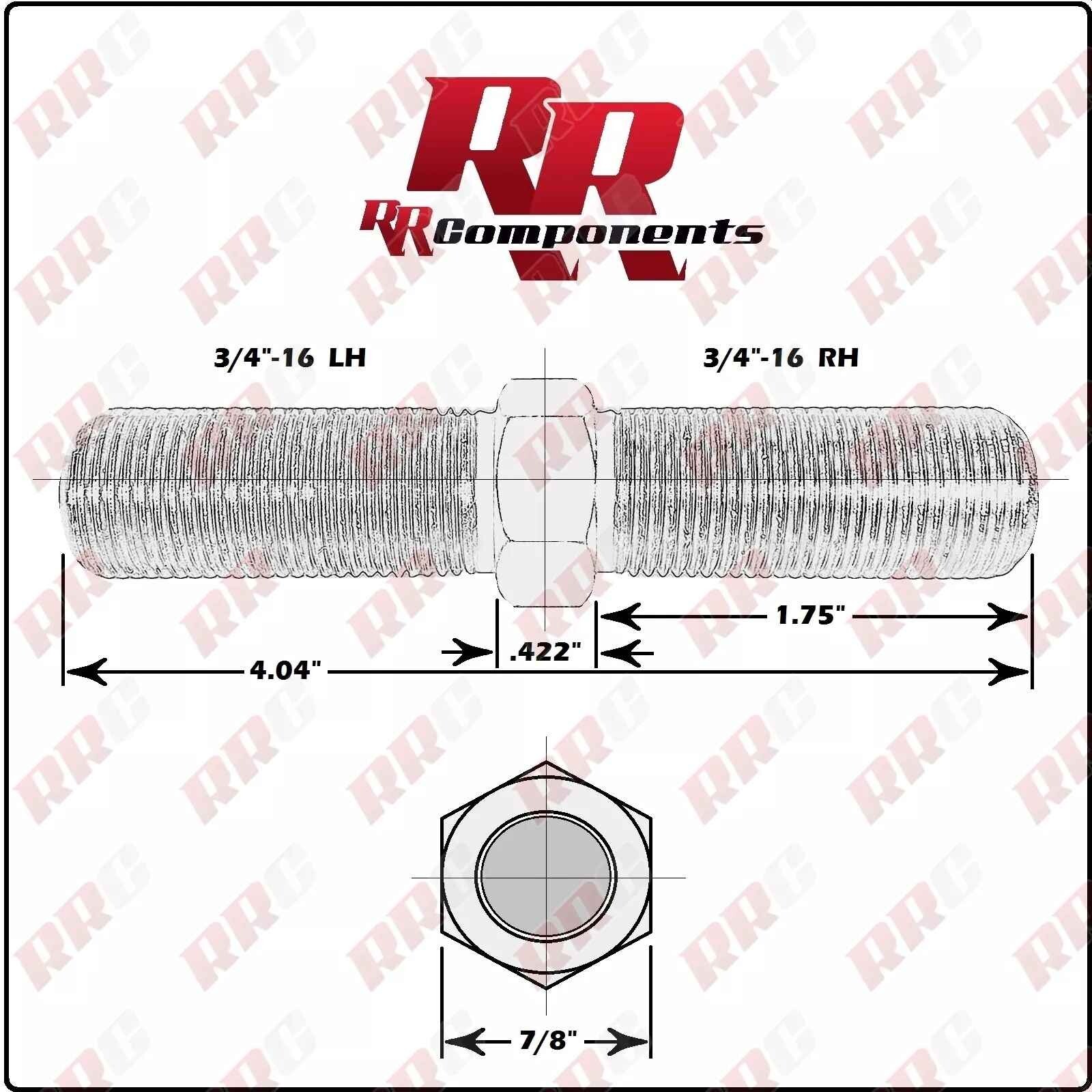 3/4 Adjustable Turnbuckle Rod End Heim Joints (Fits 1-1/2 x .120 Tube)H