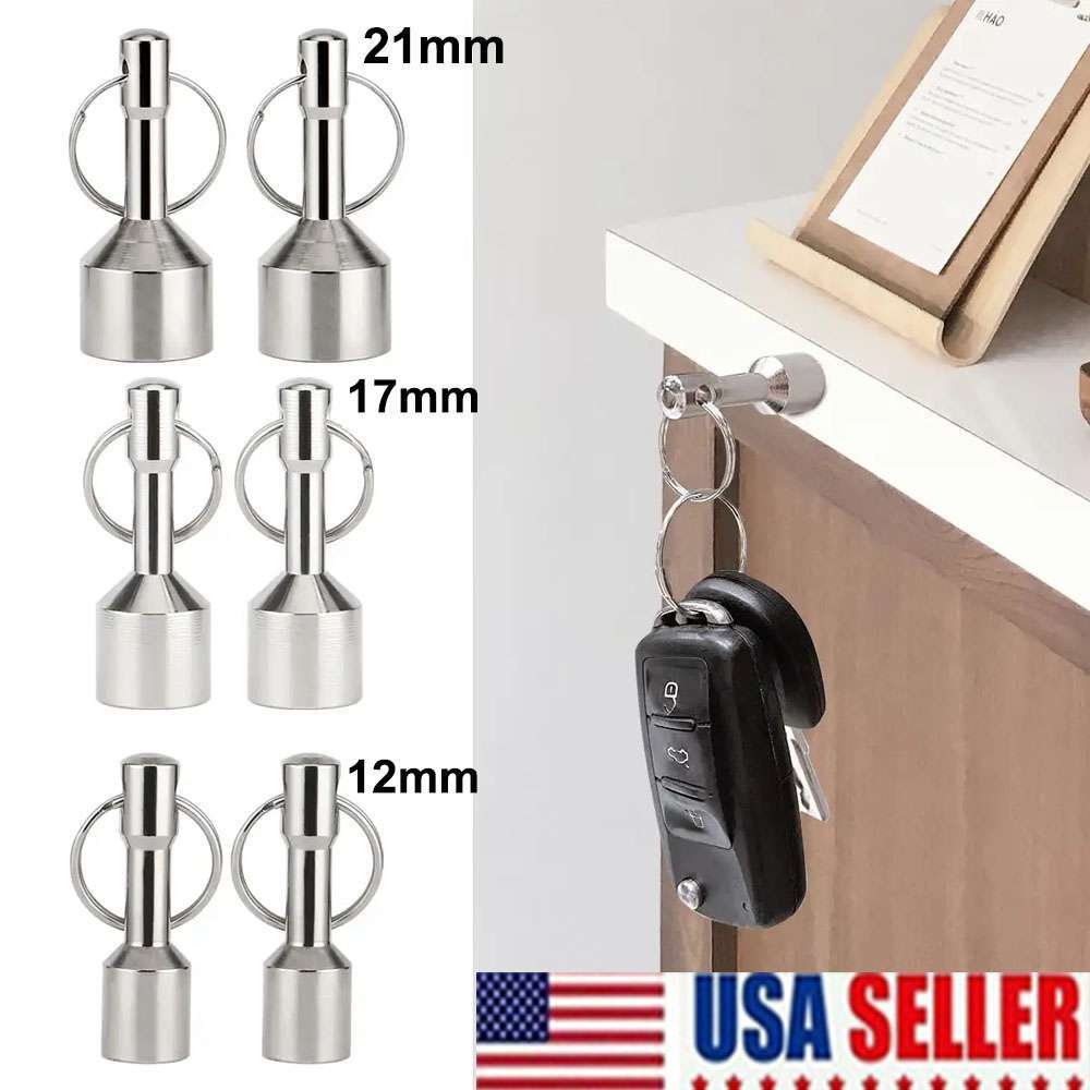 2 Pcs Keychain Rare Earth Magnet For Testing Gold Silver Jewelry Precious Tools