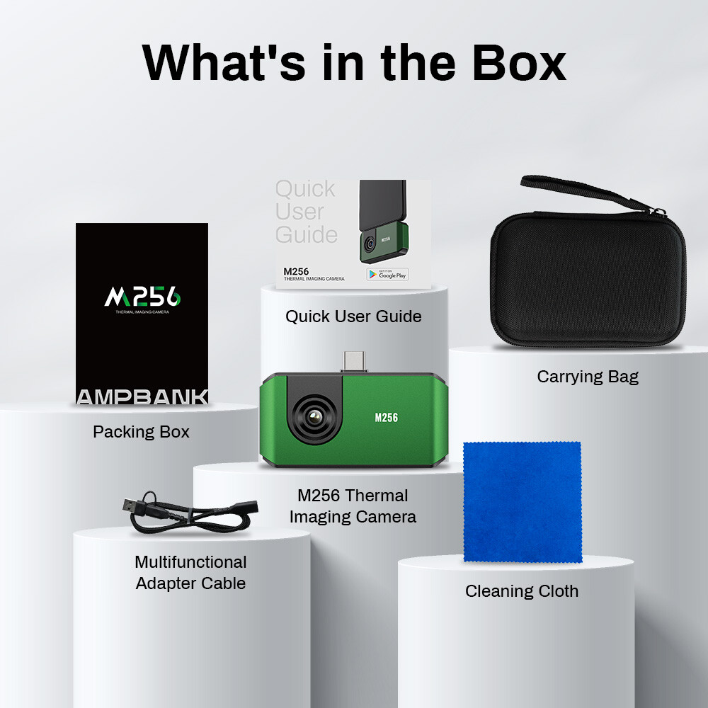 AMPBANK M256 256×192 High Resolution Thermal Camera for Android