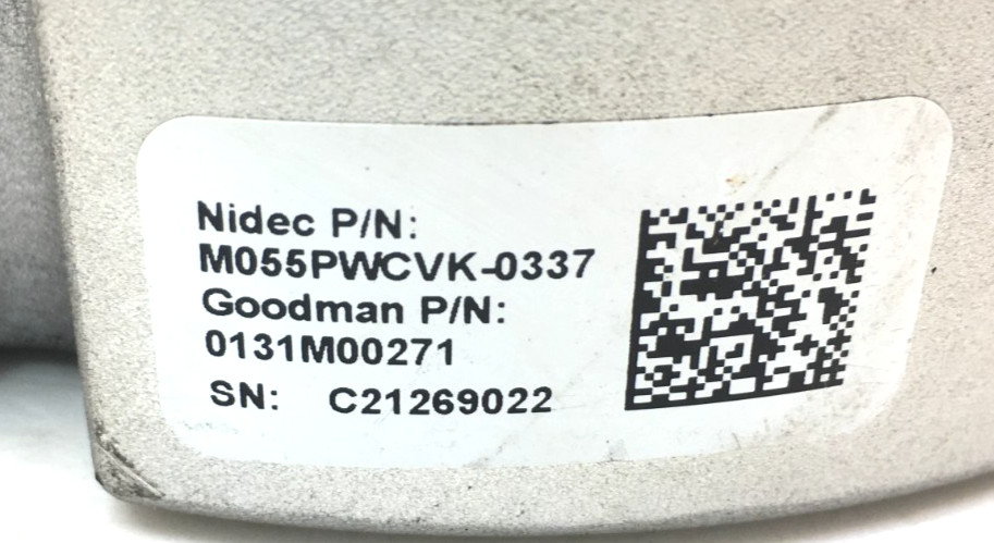 Goodman M055PWCVK-0337 Programmable ECM Module ONLY 0131M00271 CW LE used #W657