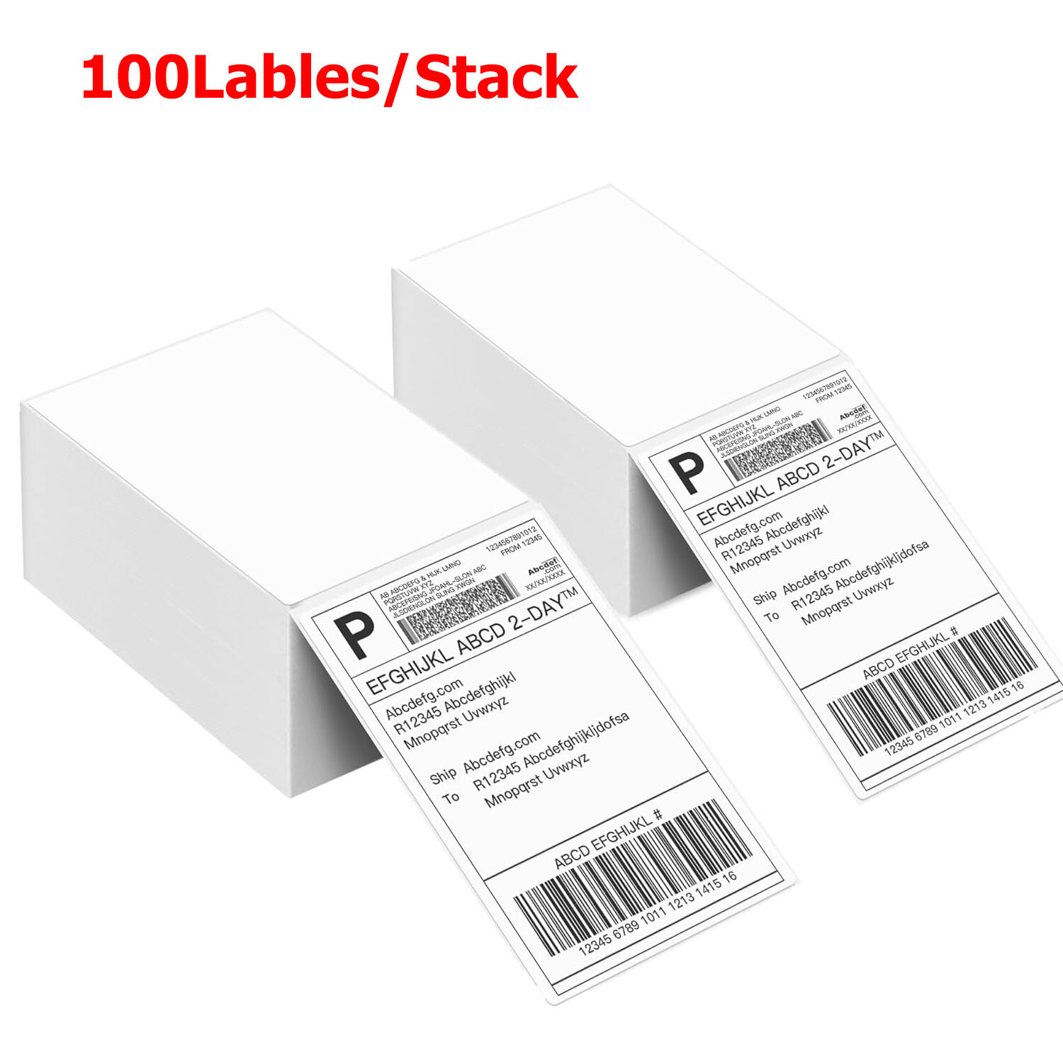4″x6″ Direct Thermal Shipping Labels Fanfold/ Roll Perforated For Rollo & Zebra