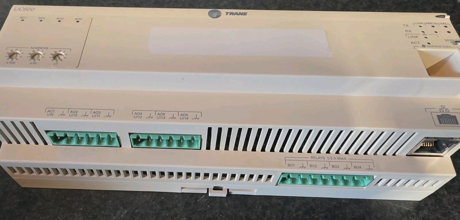 Trane Tracer UC600 Programmable Controller X13651548010 Rev M HVAC BACnet