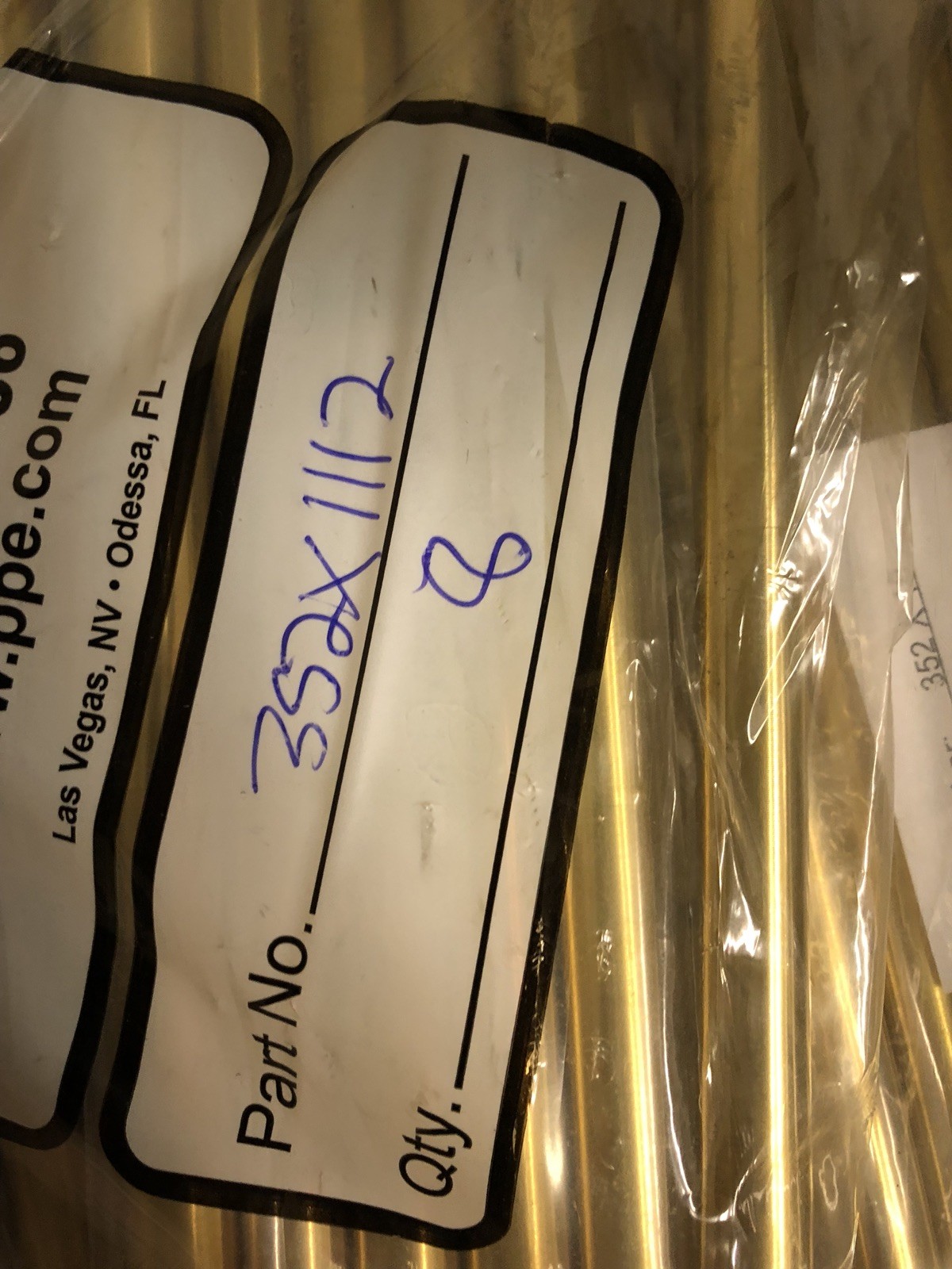 QTY 70 BRASS EXTENSION PLUG 352 X 4 4″ Mixed Sizes Plastic Process Equipment