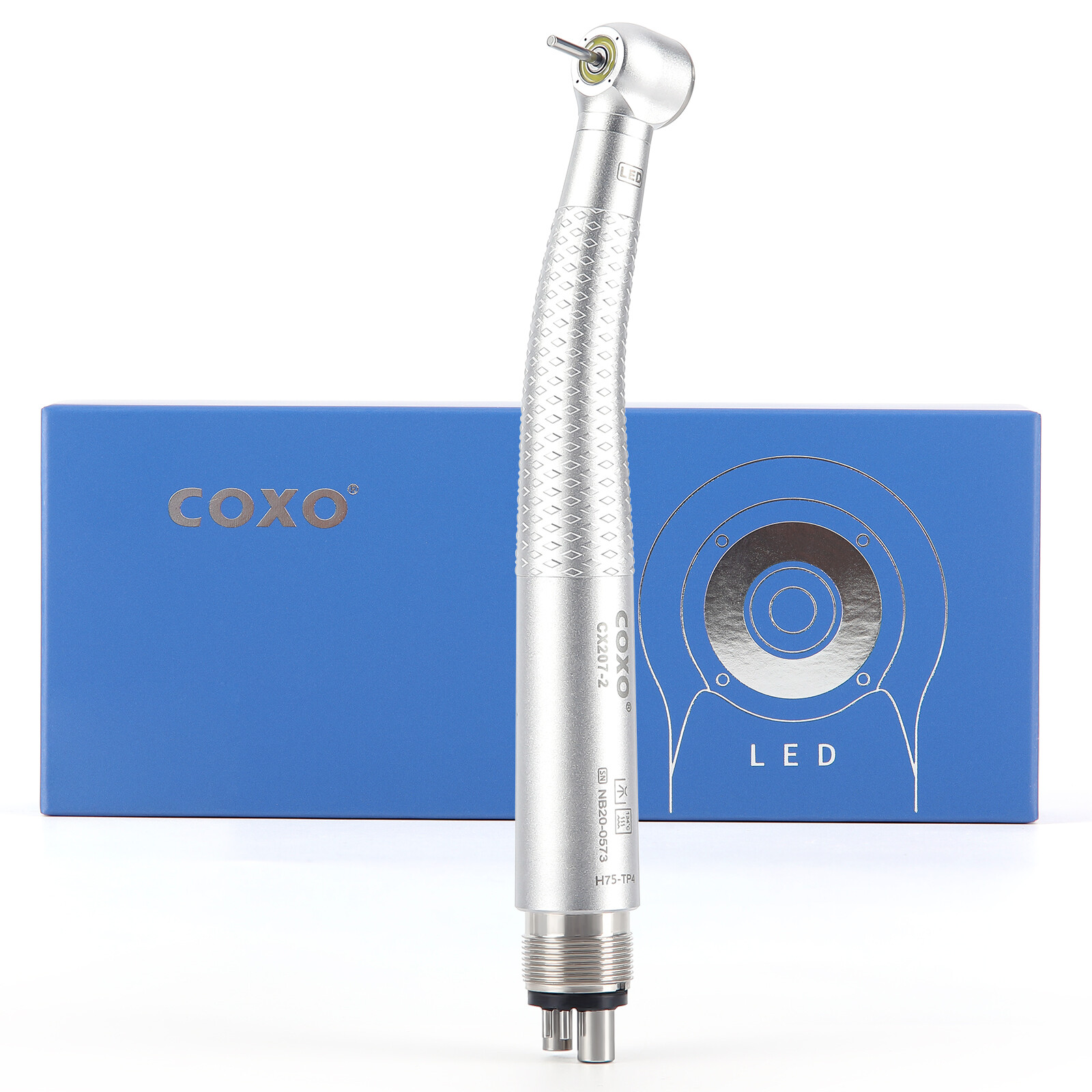 COXO High-speed Air Turbine LED Handpiece W/ Generator, 300,000~400,000rpm 4hole