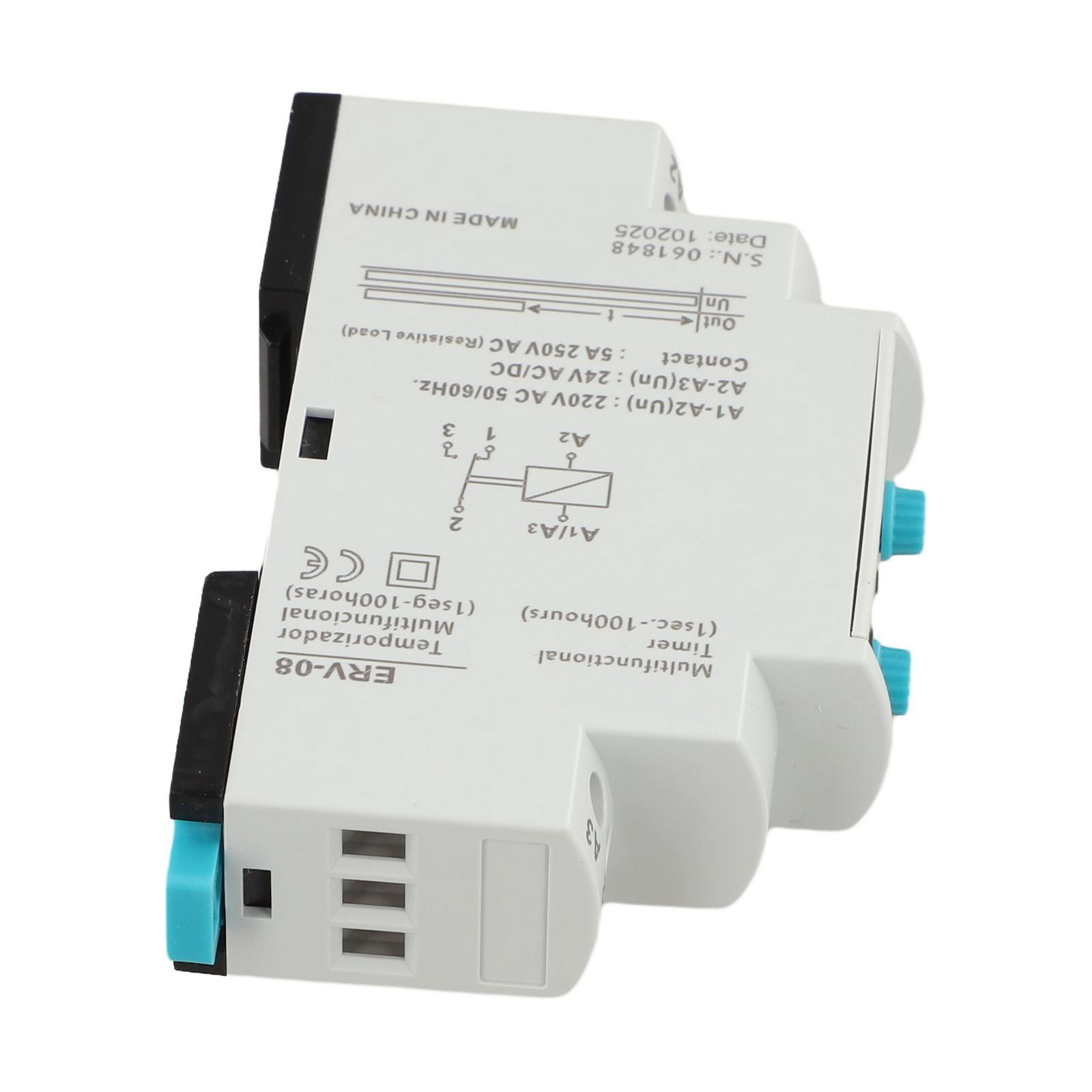 Electronic Adjustable Time Delay for relay ERV08 for Dsp with Long Timing Range