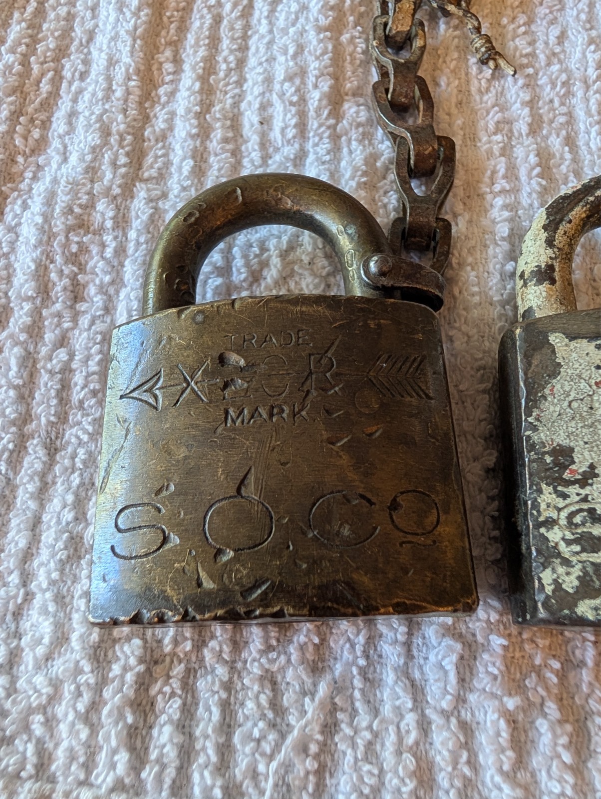 2 grs general railway signal so co vintage railroad signal padlocks
