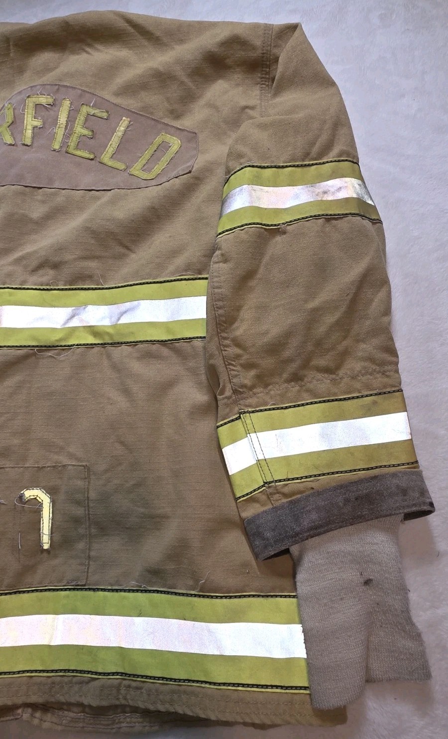 VTG Retired Firefighter Turnout JACKET FIRE COAT Shell Only «Fairfield» 46-37