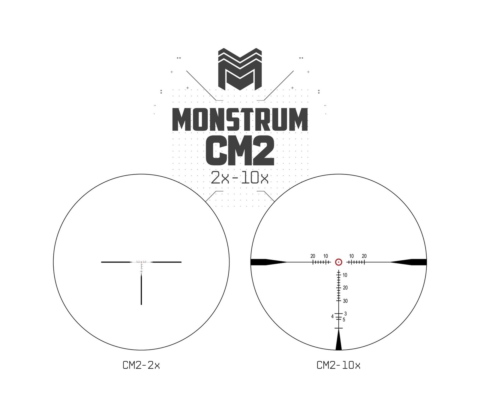Monstrum Banshee 2-10×30 First Focal Plane FFP MPVO Scope