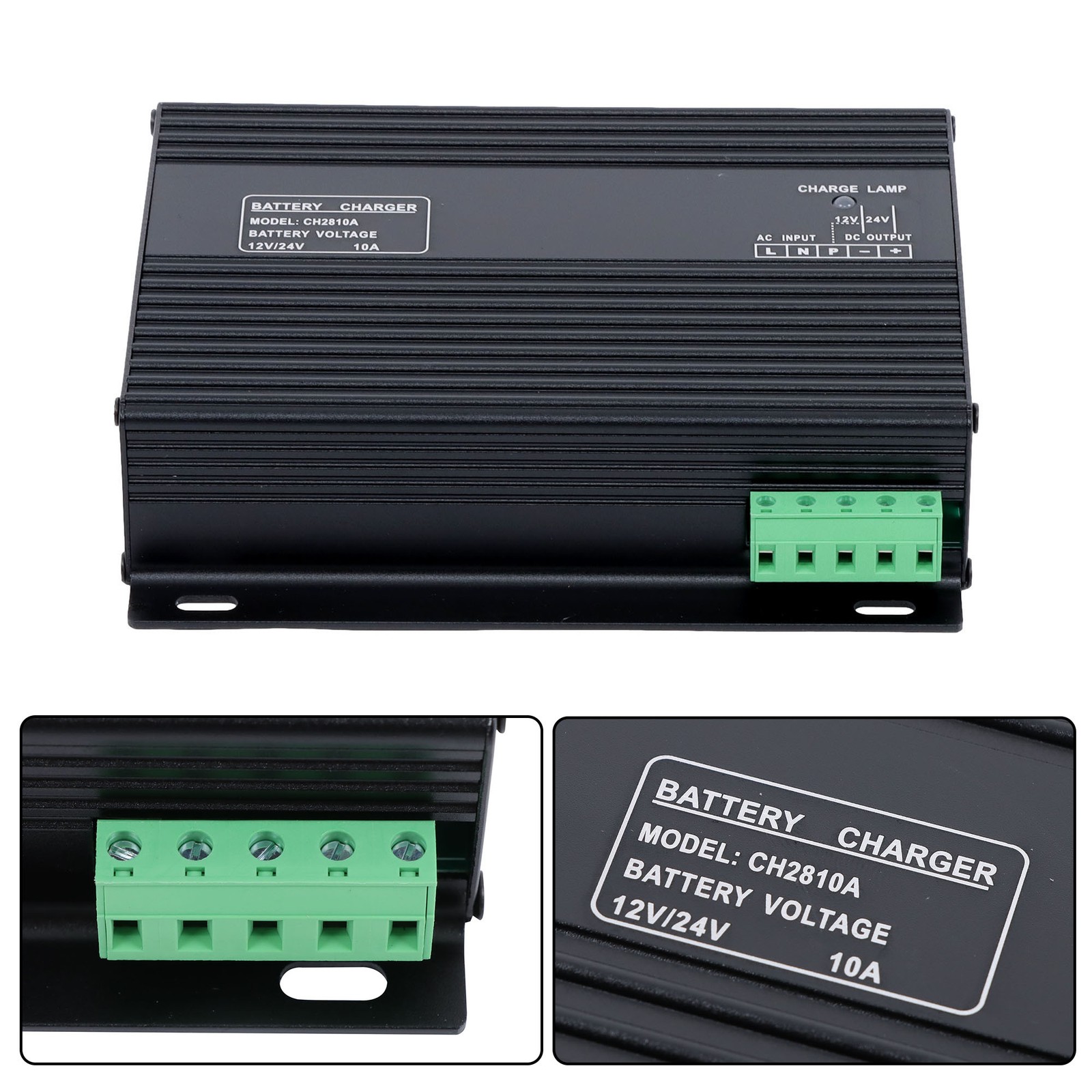 CH2810 12V/24VDC 10A Generator Diesel Automatic Battery Charger Voltage New