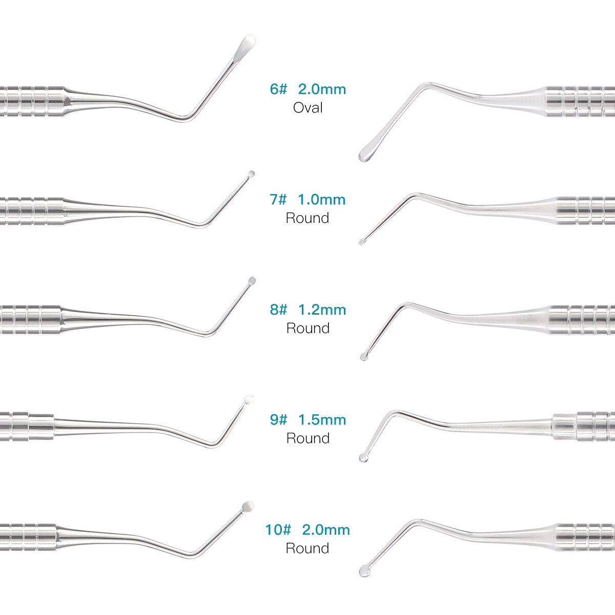 DENTAL EXCAVATOR ENDO SPOON DOUBLE ENDED INSTRUMENTS Carious Decay Treatment