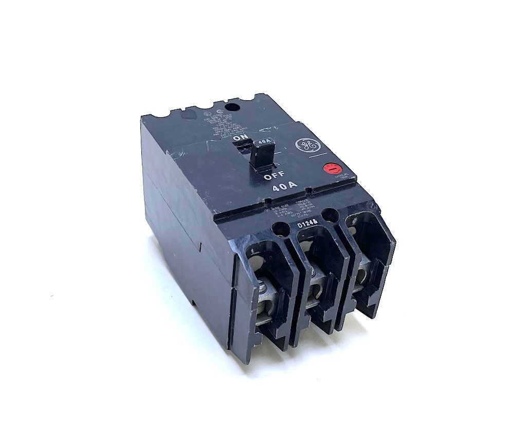 General Electric TEY340 3 Pole 40 Amp 480/277 Vac Breaker