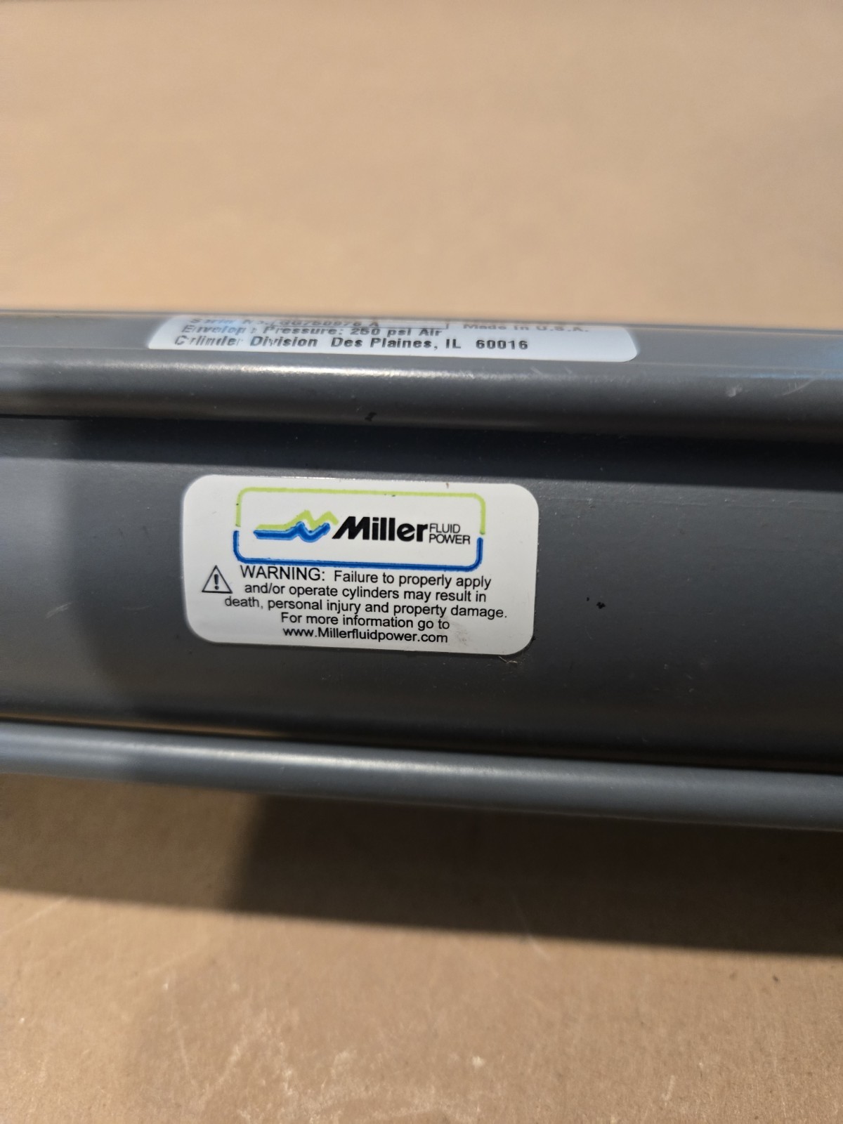 Miller Series AV Heavy Duty Pneumatic Cylinder AV-51B2B-2.00-7.000-0063-N11-0
