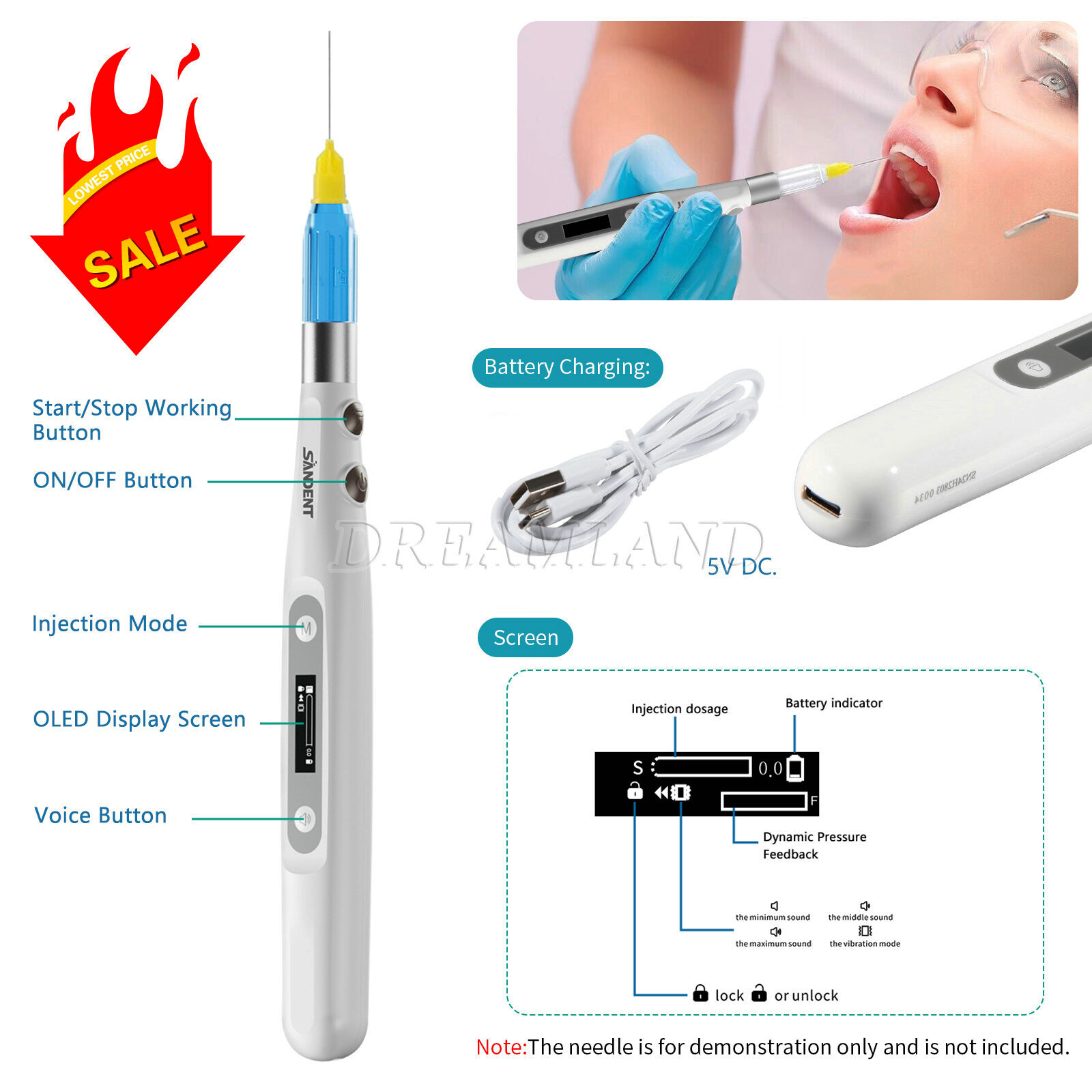 Dental Professional Painless Oral Local Anesthesia Device For Dentist
