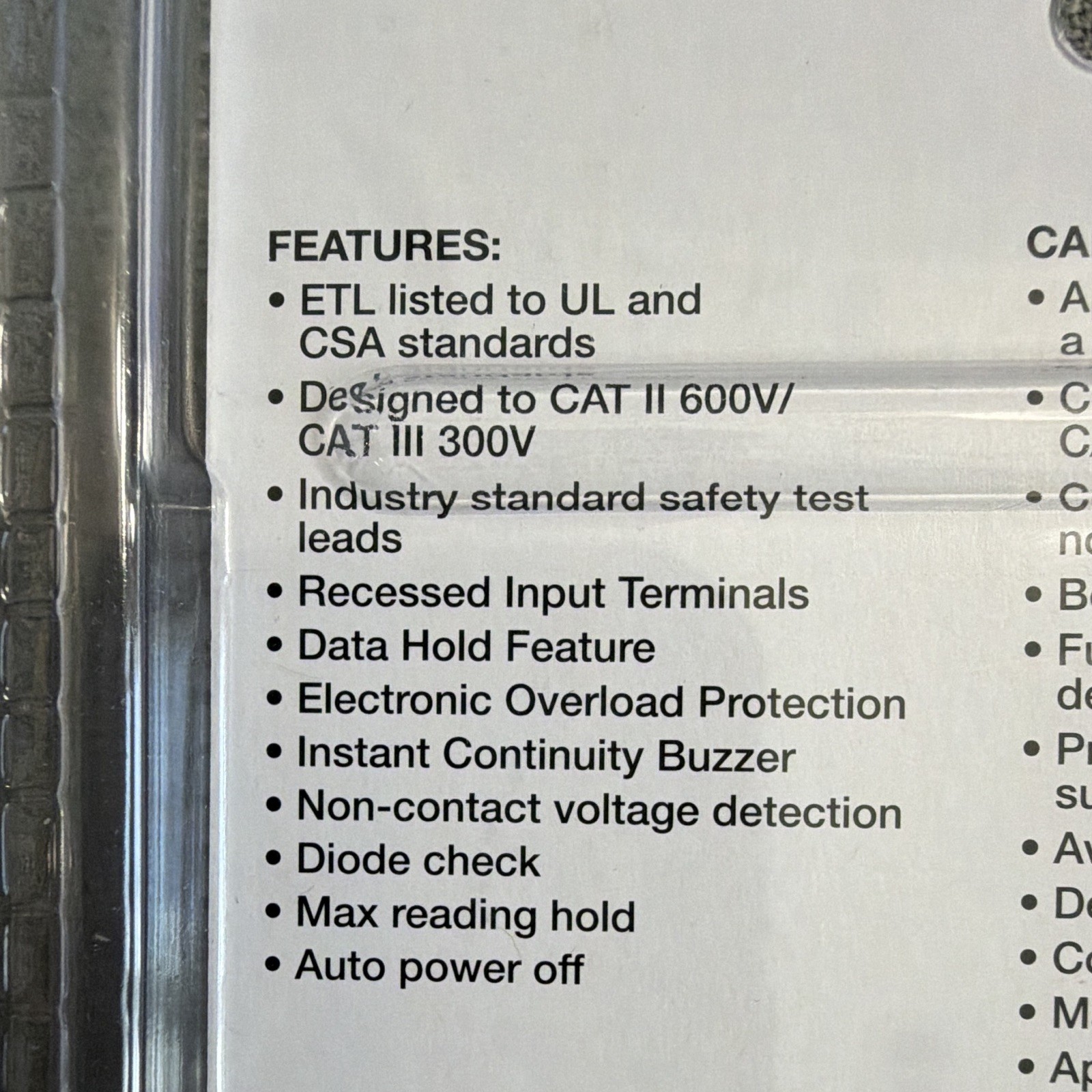 Sperry Instruments DSA500AR Digital Clamp Meter CAT III 600V 400A NCV Hold