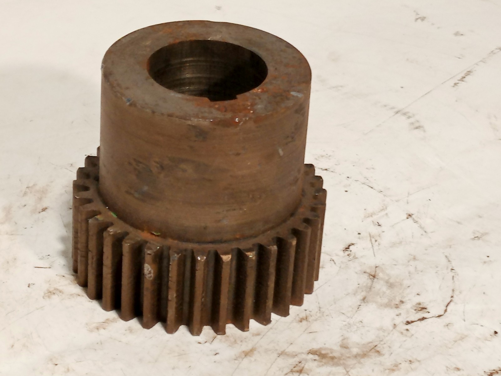 Unbranded Spur Gear Hub 1.960in ID 4.377in OD Steel Machine Gear as shown