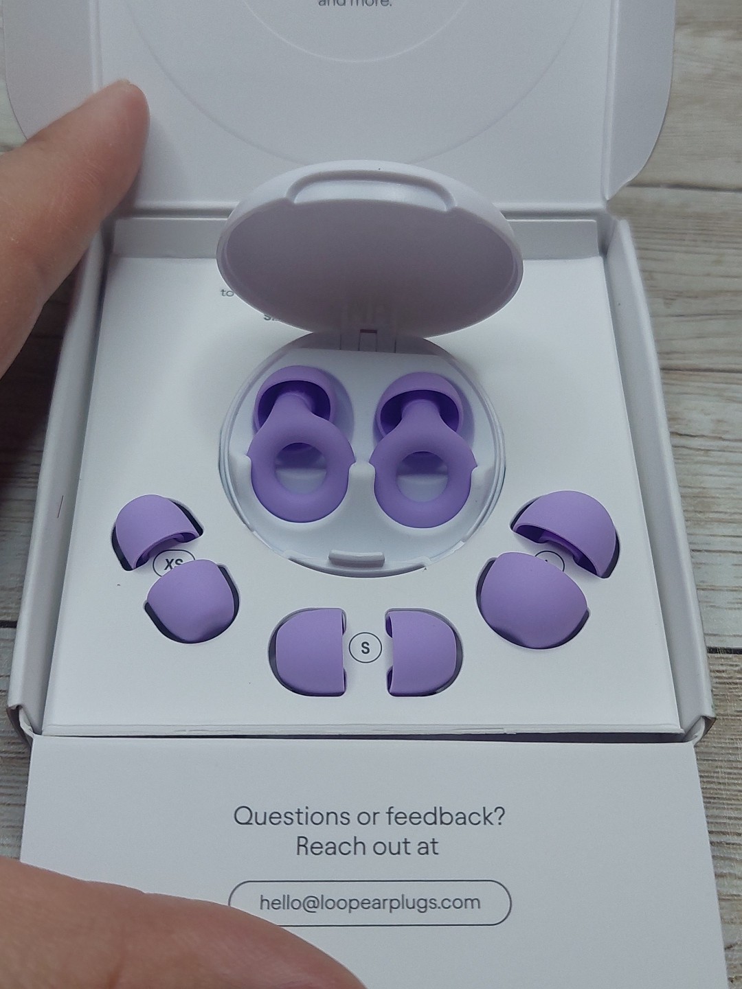Loop Quiet 2 Earplugs for Noise Reduction Violet NRR 14 Open Box