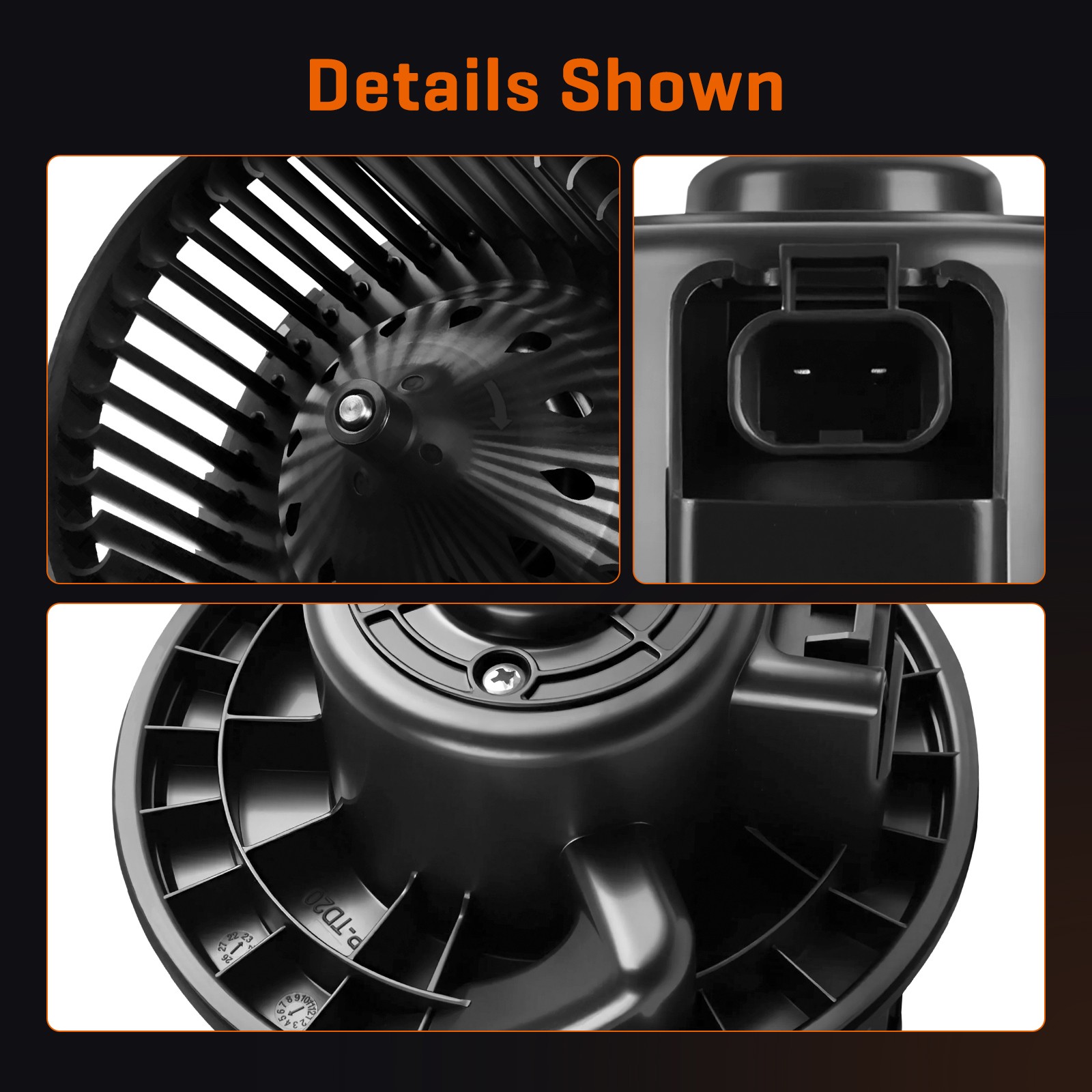 Heater Blower Motor w/Fan for Chevy Silverado 1500-3500 Tahoe GMC Sierra 99-06