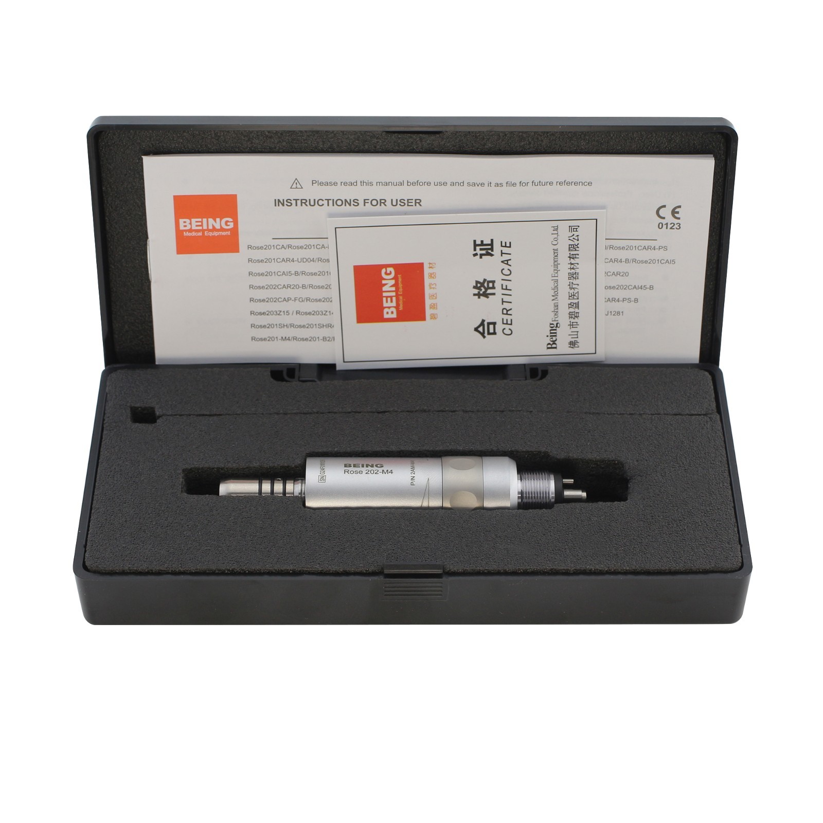 COXO BEING Dental Air Motor 4 6 Hole Slow Speed Handpiece E Type LED Fiber Optic