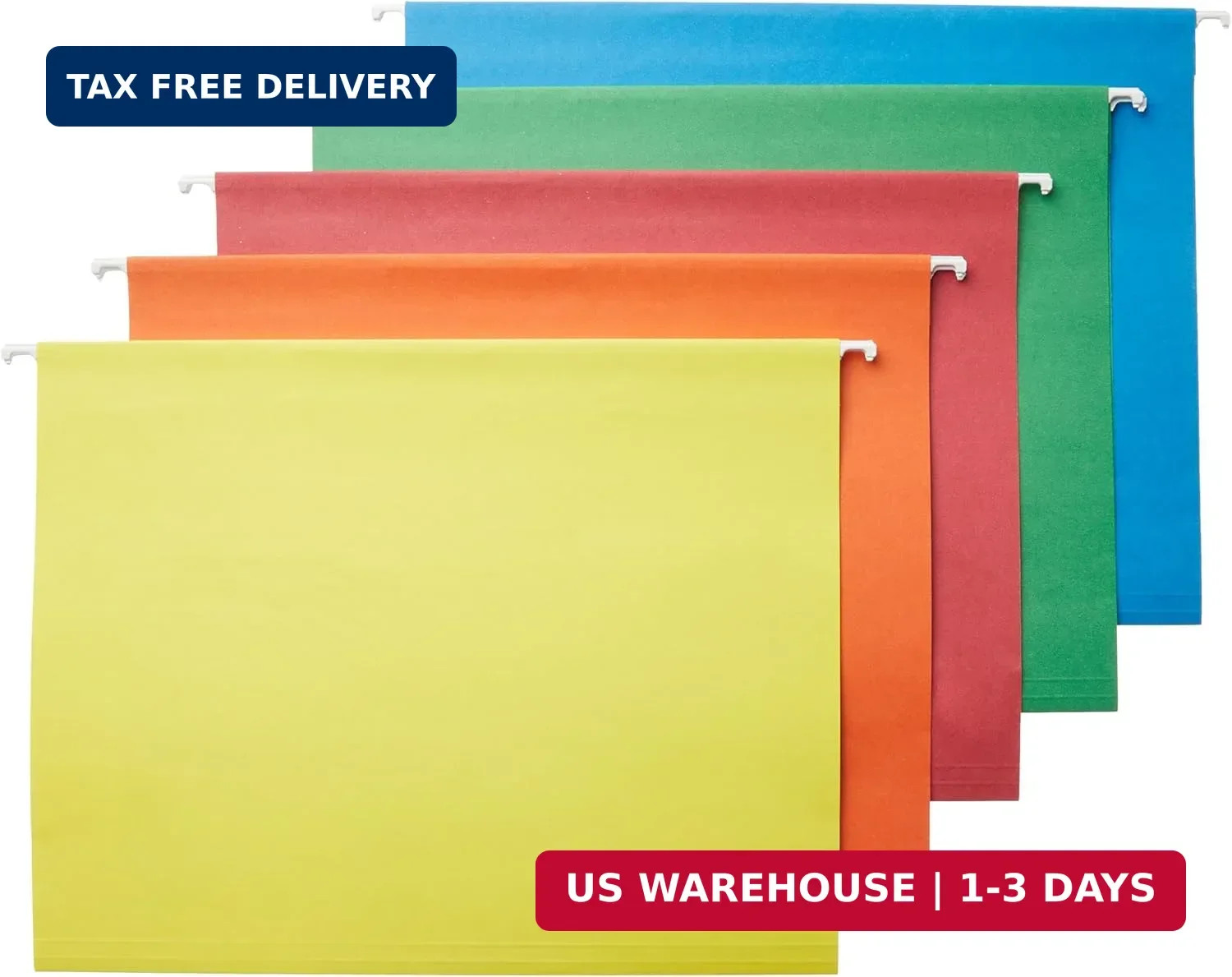 Amazon Basics Hanging File Folders with Adjustable Tabs, Sturdy Expandable Docum