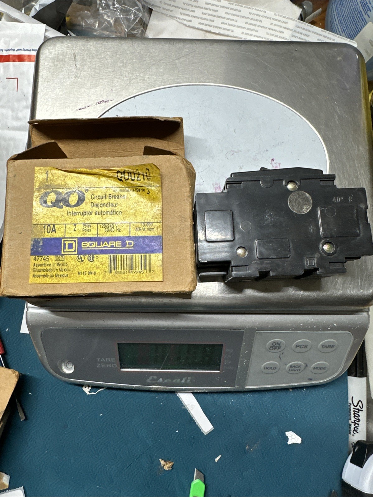 Square D QO210 Circuit Breaker – 10 A, 2 Pole, 120/240 VAC New In Box