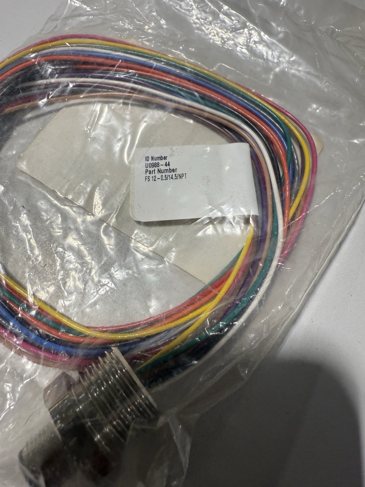 TURCK FS 12-0.5/14.5/NPT M Series Connector U0988-44 *NEW SEALED*