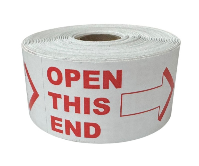 Shipping Labels- 2×4 Open This End (Arrow up) 500 labels per roll, 1-12 Rolls