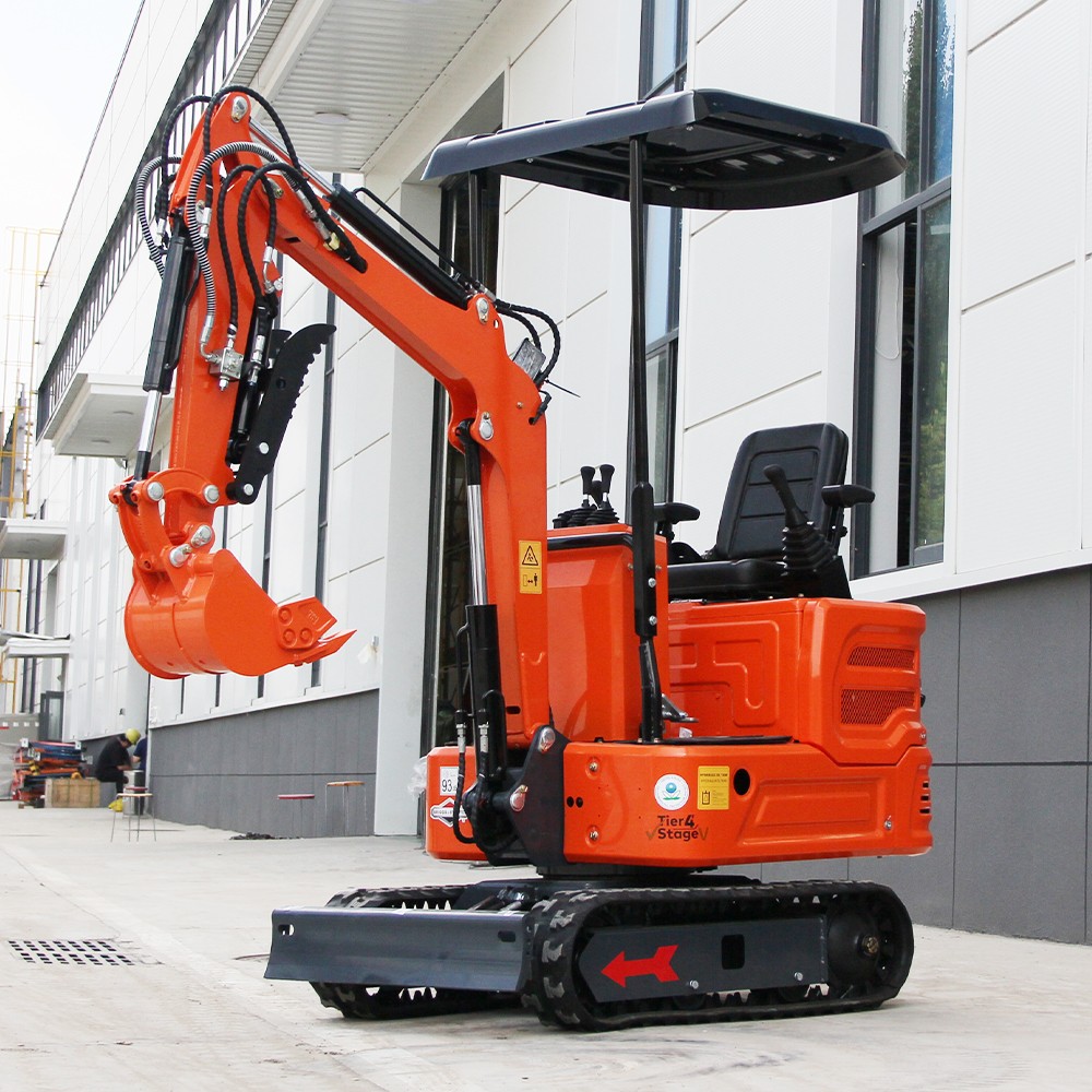 FREE SHIP 1Ton Mini Excavator B&S 13.5HP Crawler Hydraulic Digger + Attachment