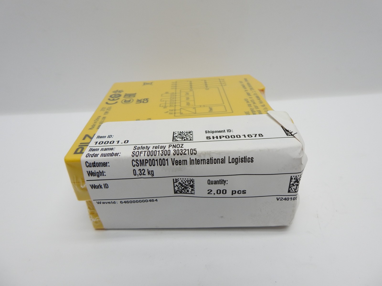 Lot of 2- PILZ PNOZ C1 710001 Safety Relay 24VDC – NEW!