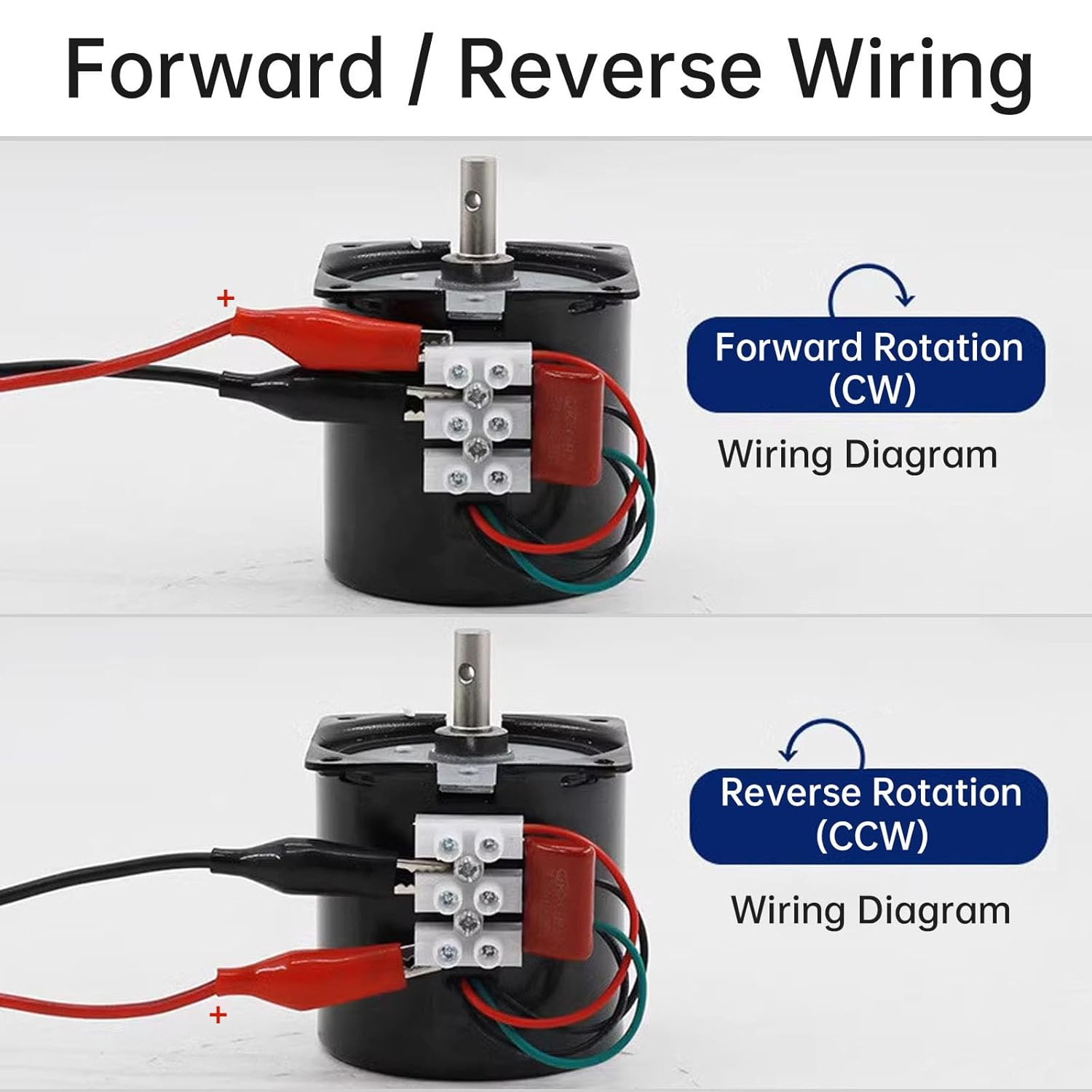 5 RPM Synchronous Gear Motor, AC Motor 110V 60KTYZ CW/CCW High Torque Permanent