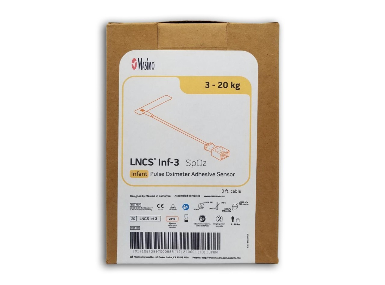 Masimo 2319 LNCS INF-3 Box of 20 Sensors Exp 01/2028