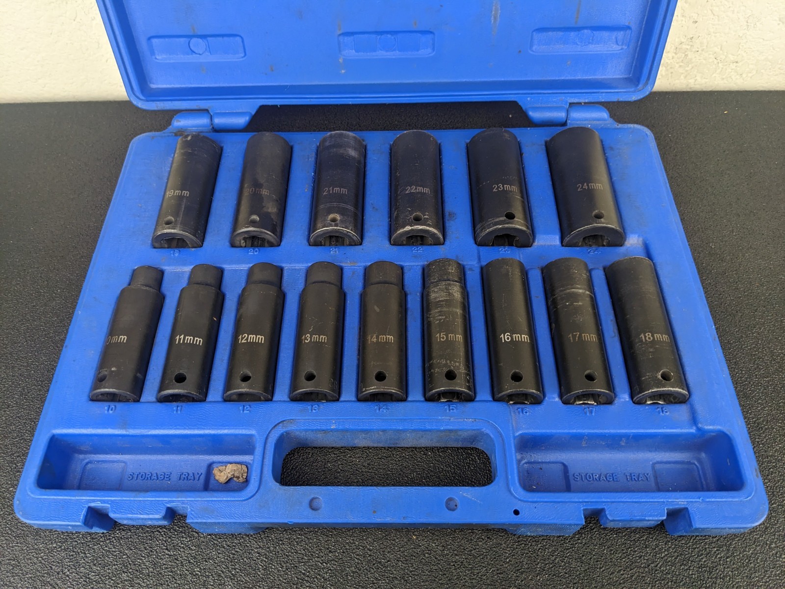 #bn387 Cornwell Tools CBPI3LM 15 Piece 1/2″ Drive Metric Deep Power Socket Set