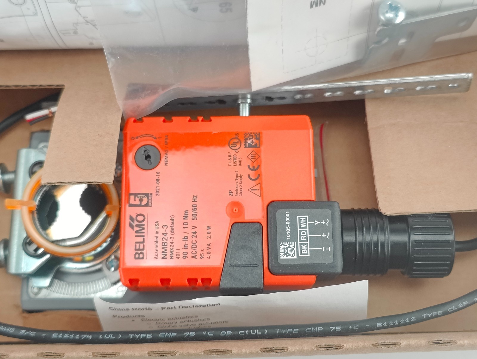 NEW Belimo Direct Coupled Damper Actuator NMB24-3