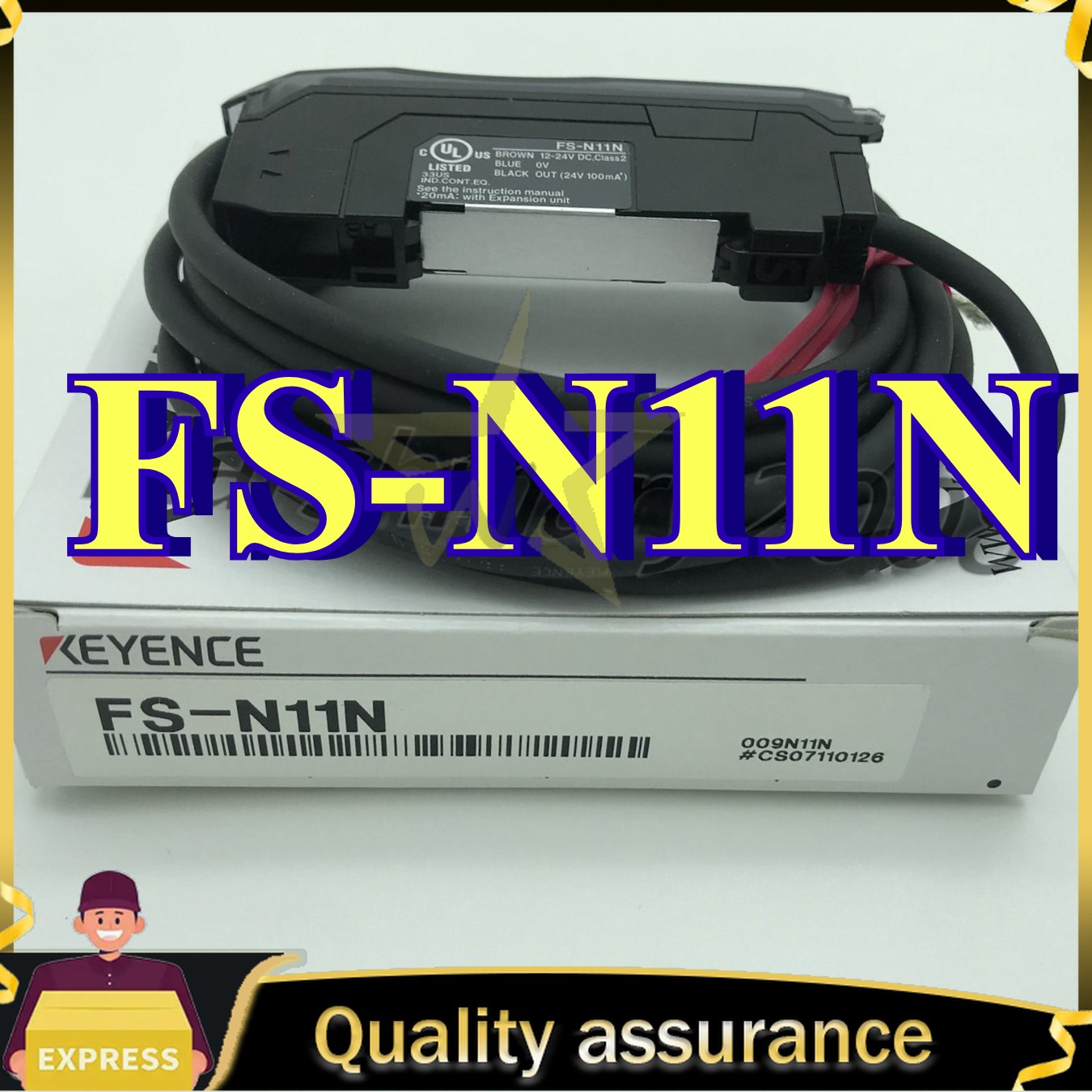 FS-N11N 1PCS NEW Keyence FSN11N Digital Fiber Optic Sensor One Year Warranty