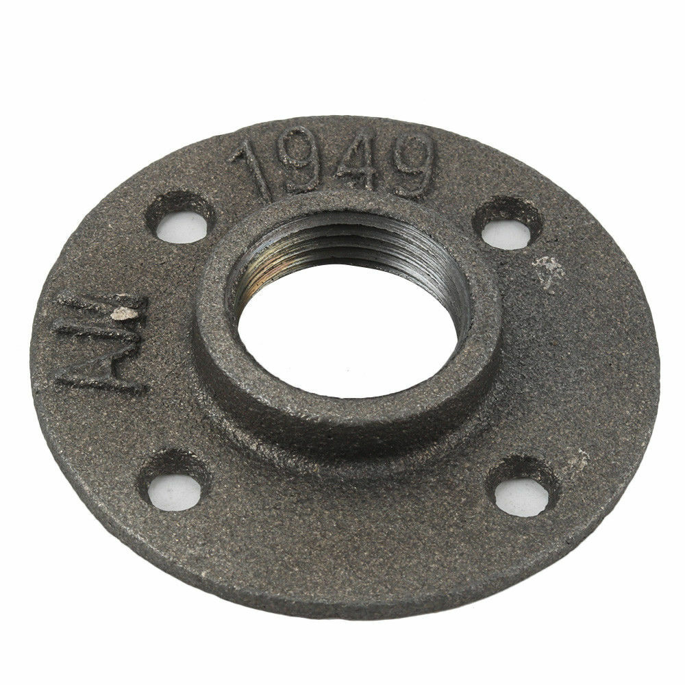 12Pk 1 Inch Floor Flange Pipe Malleable Cast Iron For Threaded Wall BSP Hole
