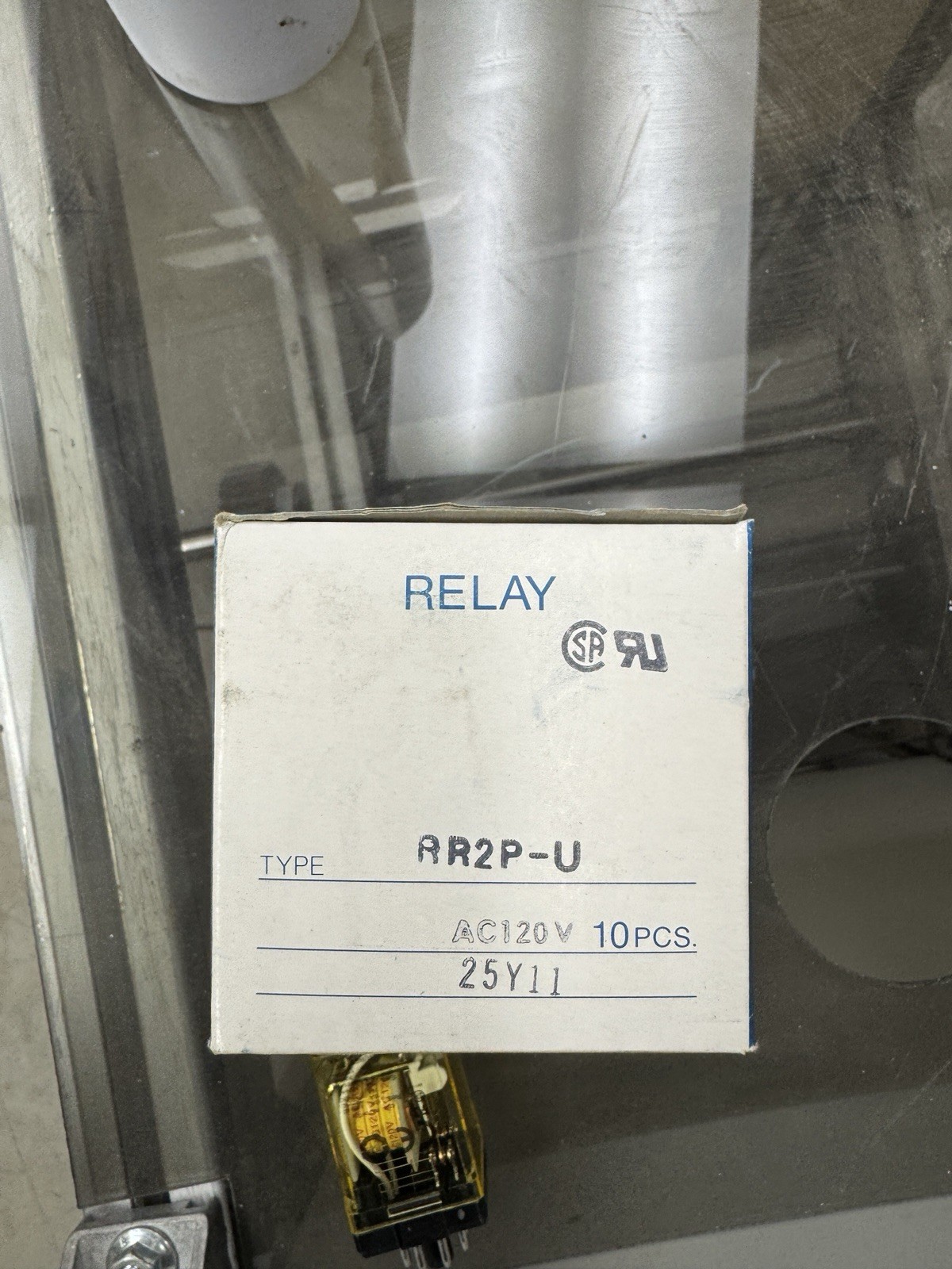 Lot of 10 IDEC RR2P-U AC120V Relay, 50/60Hz, 8-Pin New In Box