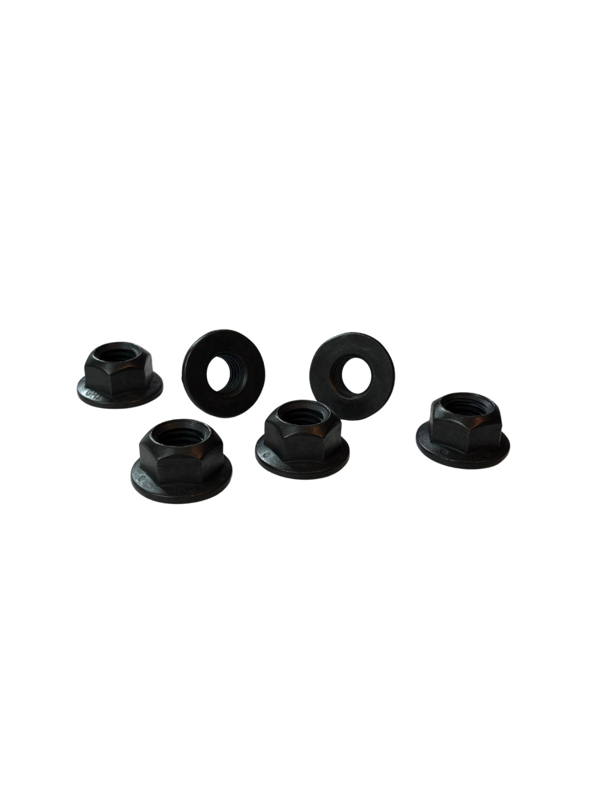 (25 Pcs) 1/2″-13 Grade 8 (G) Hex Flange Top Lock Nuts Coarse Zinc Phos & Oil