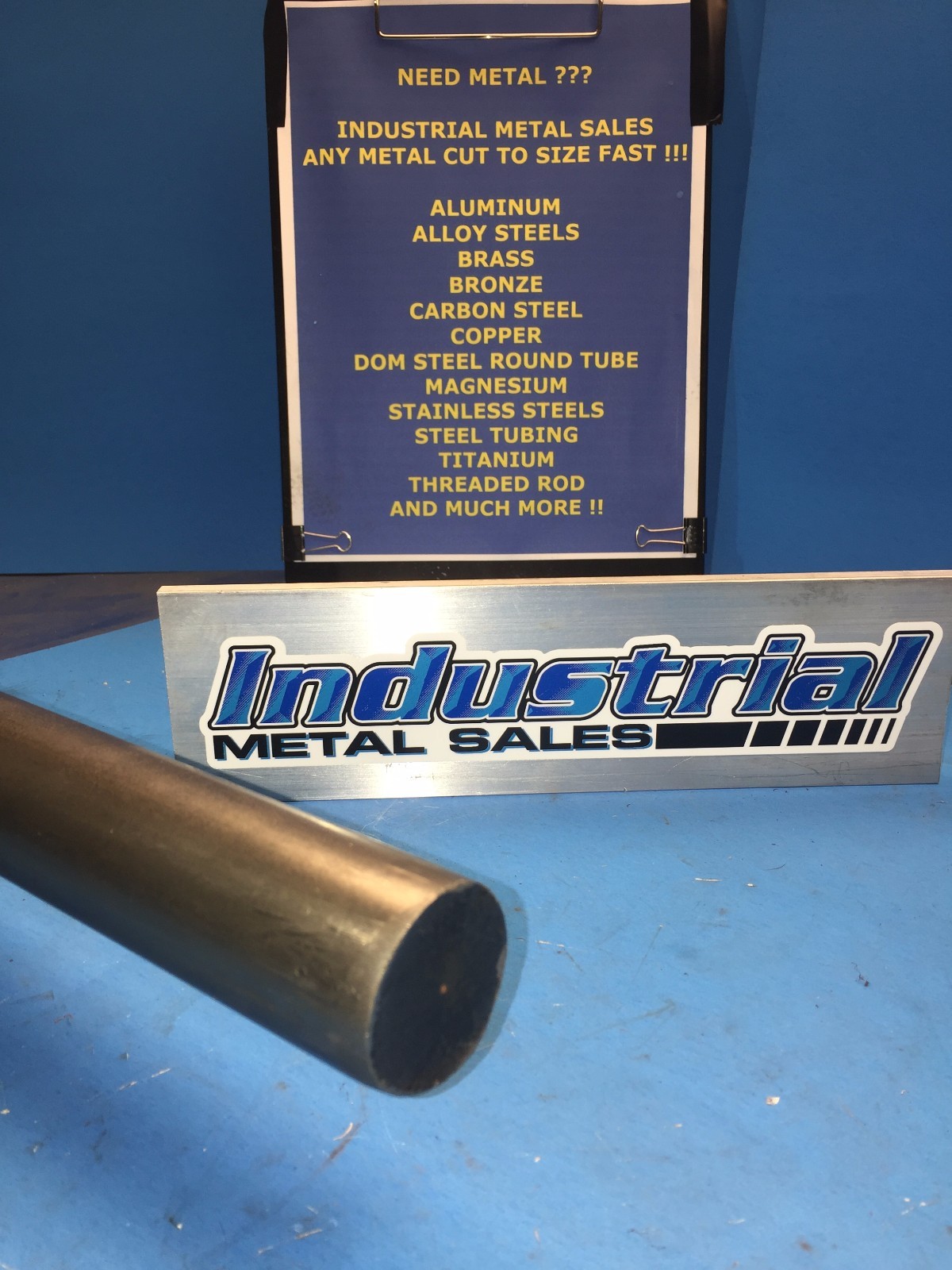 1″ Diameter x 12″-Long 12L14 Steel Round Bar– 1″ Dia 12L14 Steel Rod