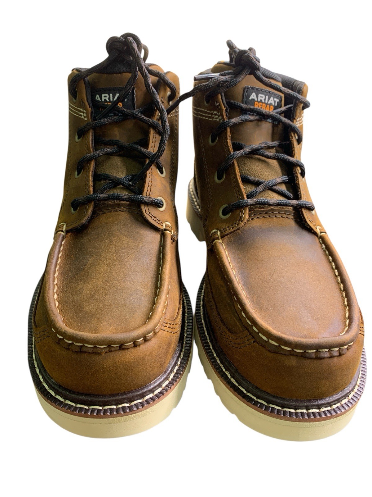 Ariat 10050836 Rebar Lift Round-Toe Chukka Work Boots for Men Size 8 Destressed