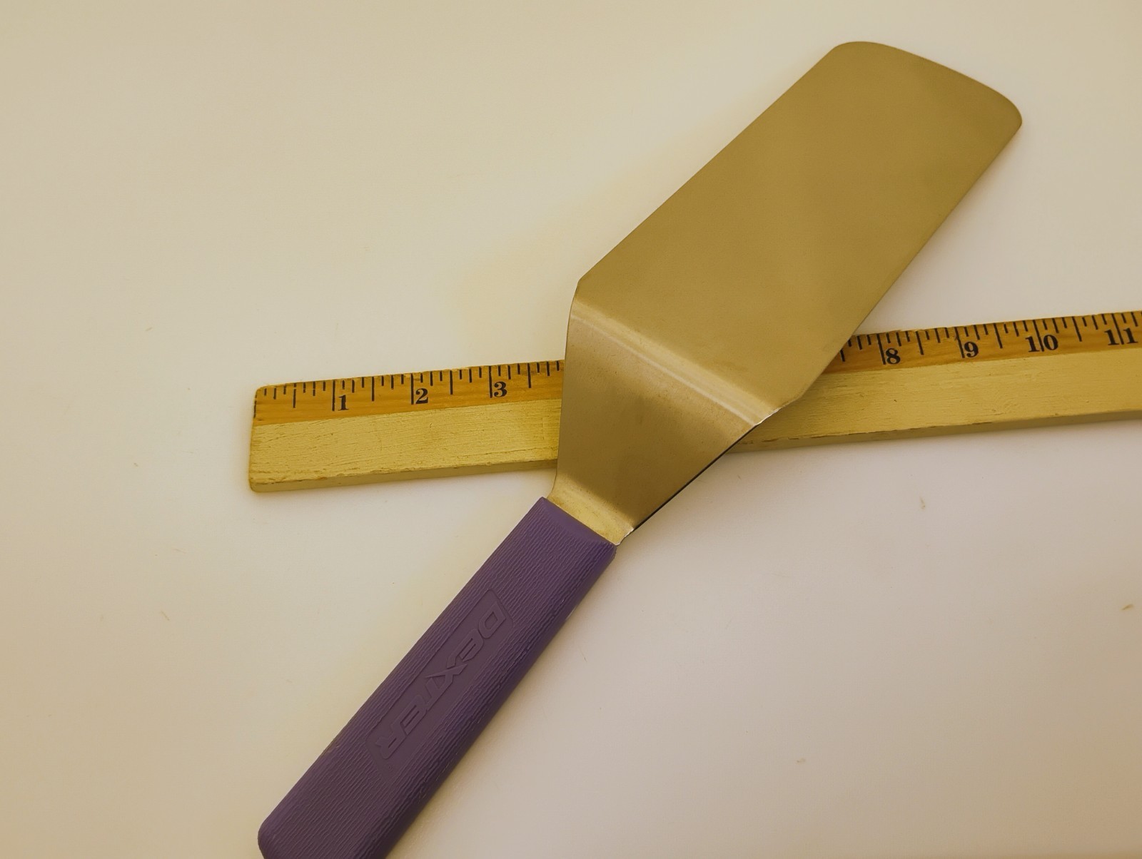 Dexter USA 8X3 Offset Spatula Turner Stainless Semi Flex Purple Handle S286-8