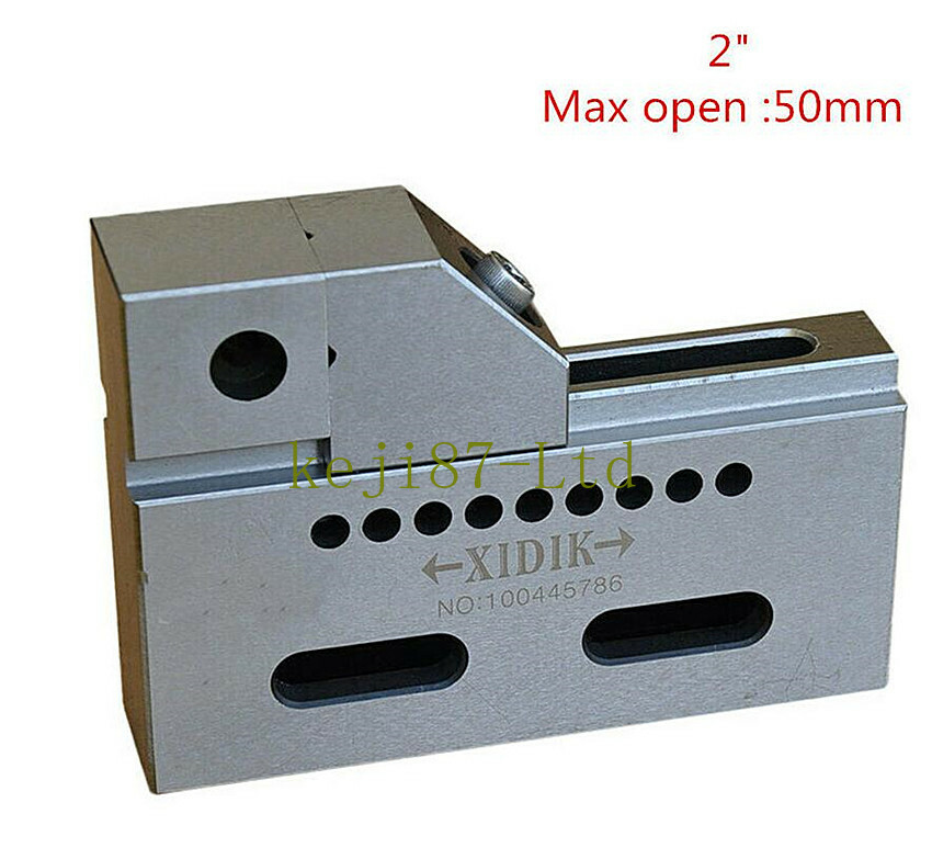 2″ Wire EDM Vise High Precision SUS420 Stainless Steel Clamp 50mm Jaw Opening