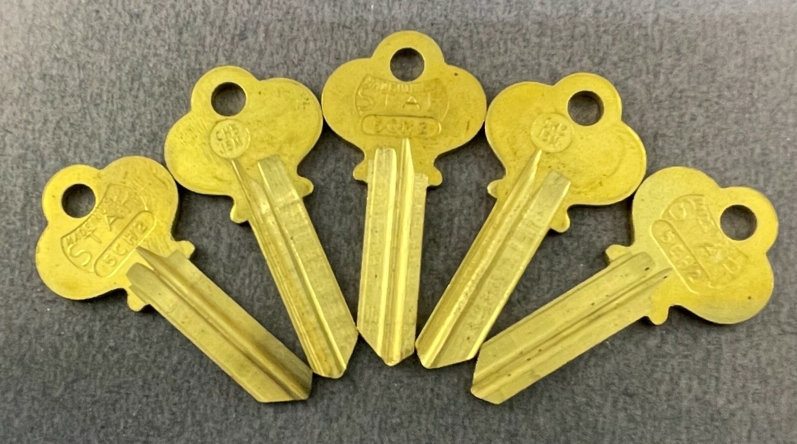Lot of (5) 1015M 5CH2 CH5 67M Type Key Blanks for Lockwood B315M Keyway