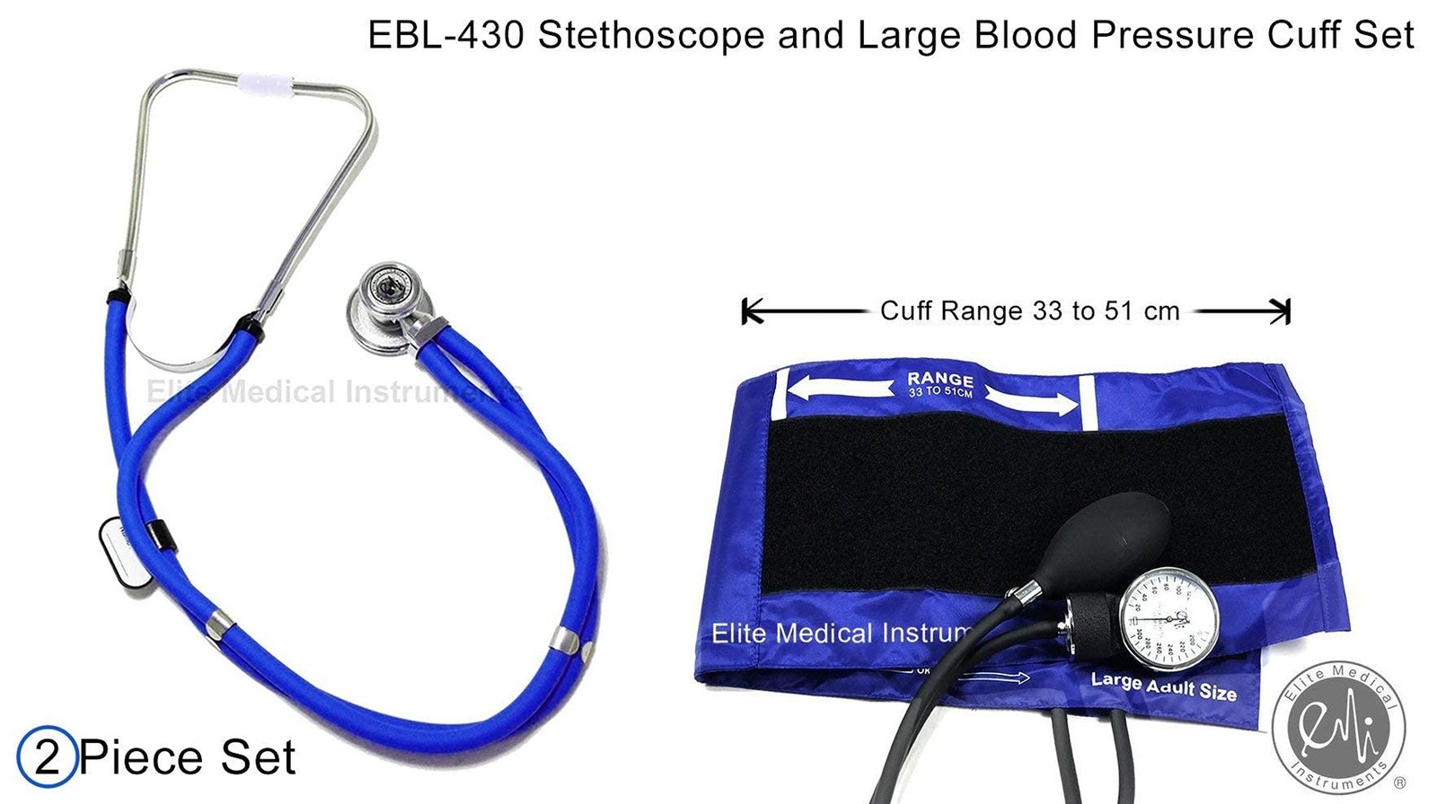 EMI EBL-430 Royal Sprague Stethoscope and Large Adult Cuff (See Large Cuff Si…