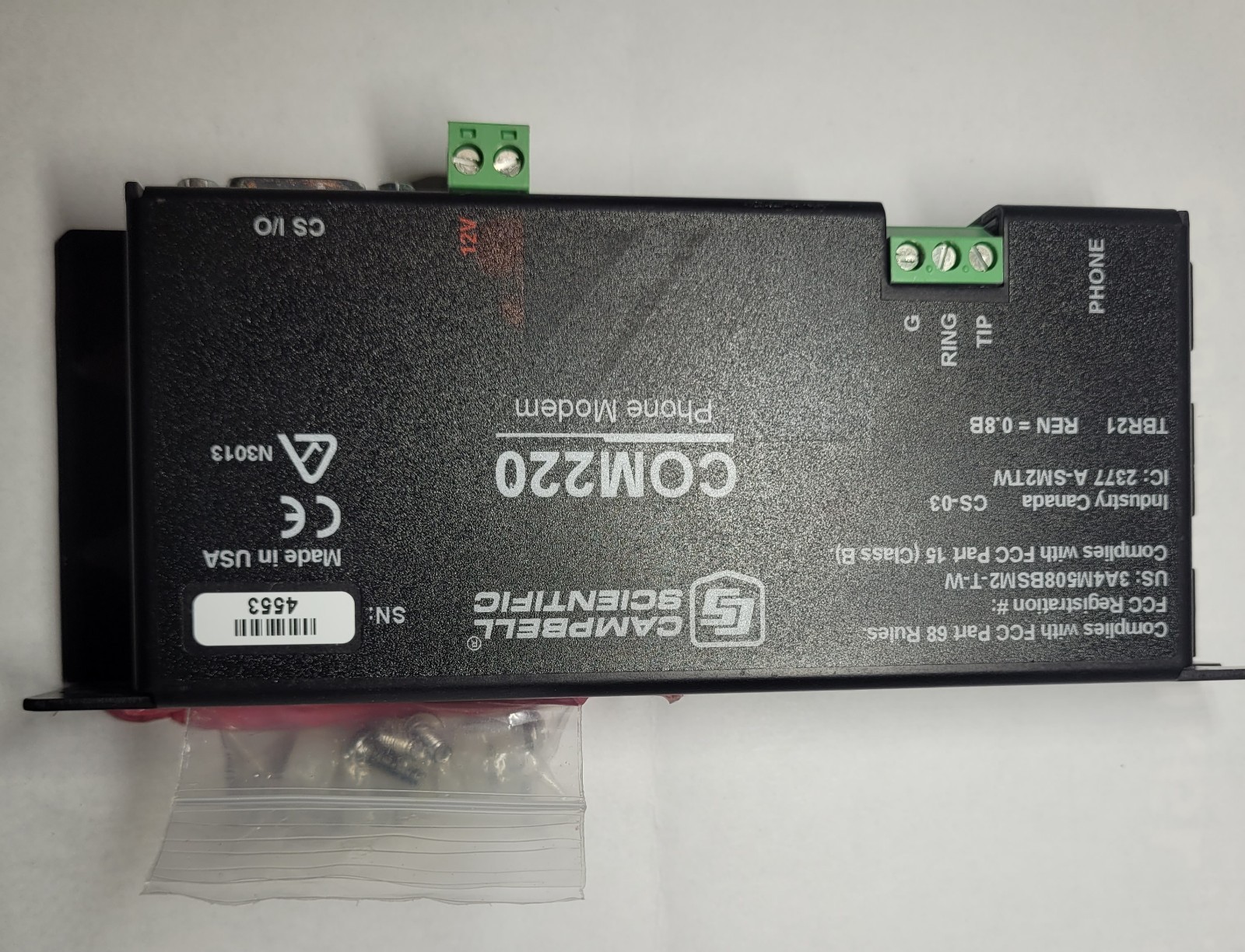 Campbell Scientific COM220 Phone Modem