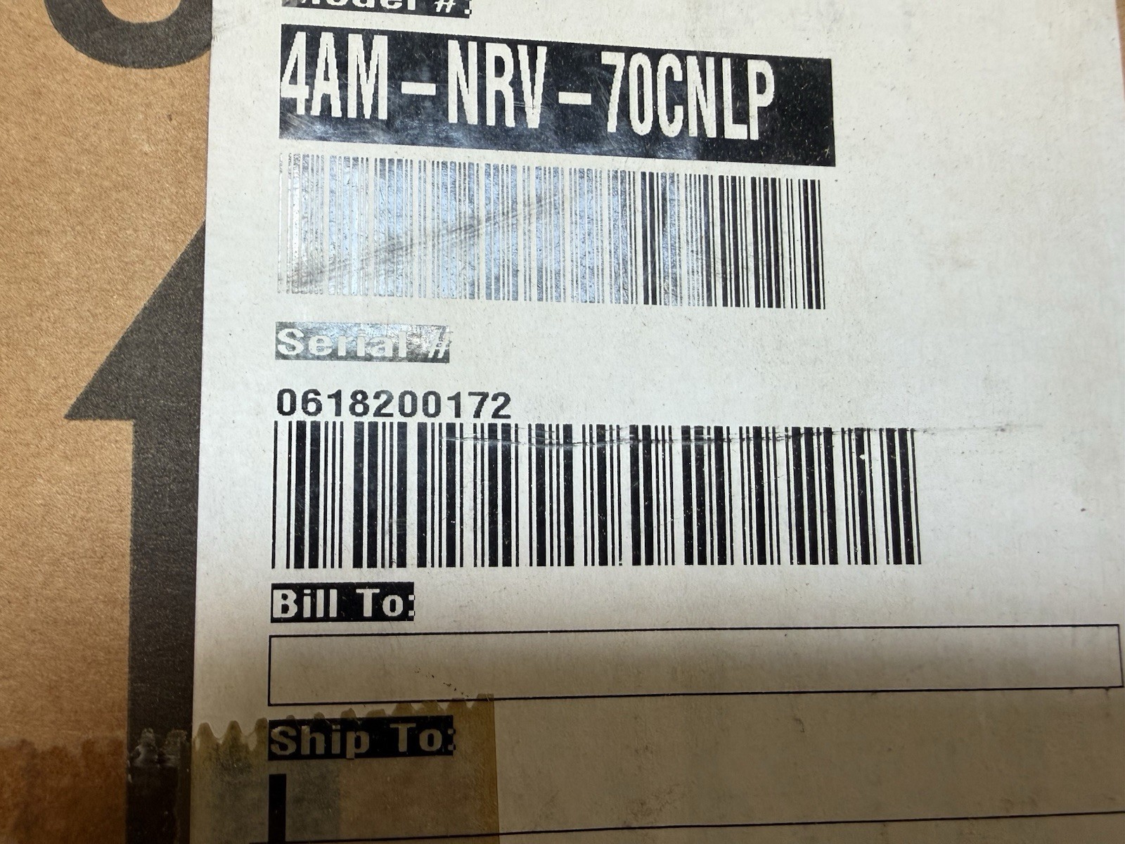 Gast Rotary Air Motor 4am-nrv-70cnlp NIB 1.7 hp 35 in-lb Torque 3000 RPM CW/CCW