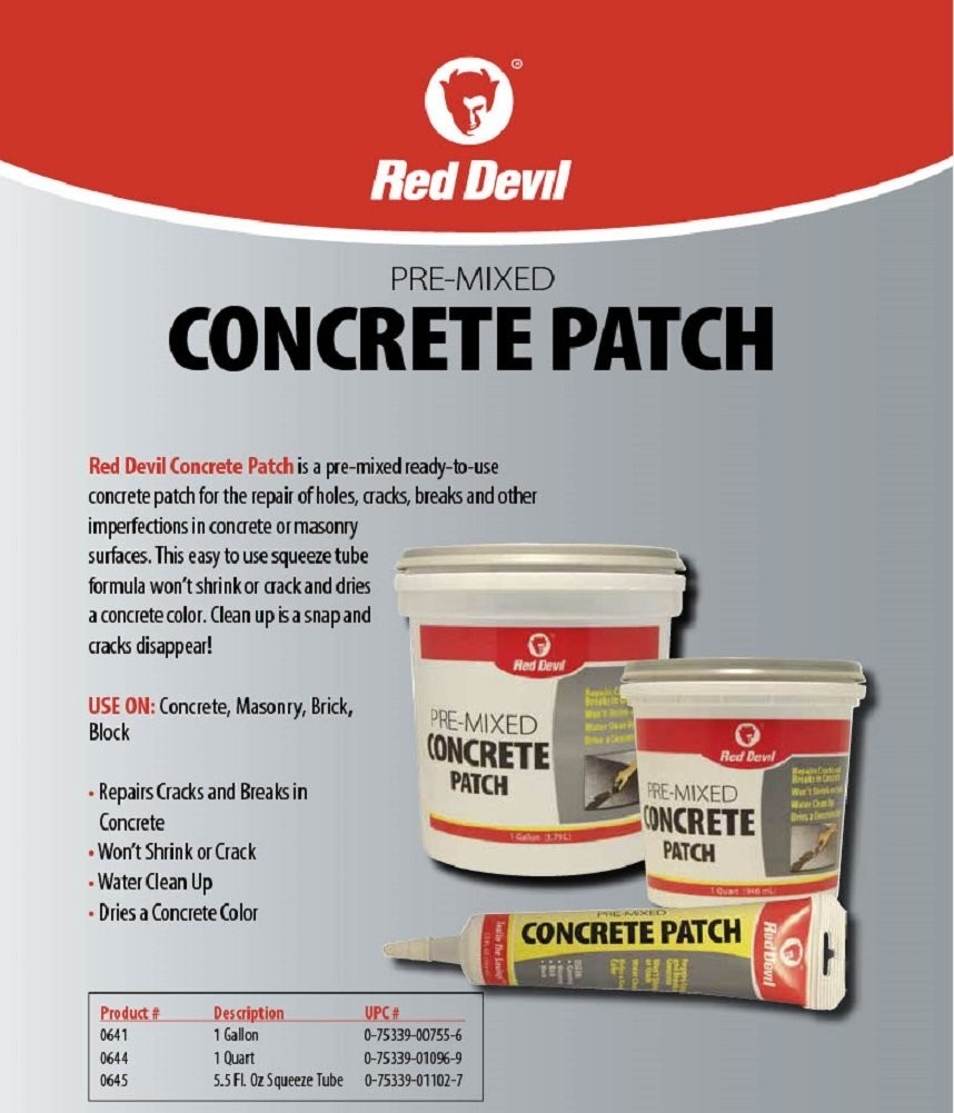 Interior/Exterior Concrete Repair, 1 Gal