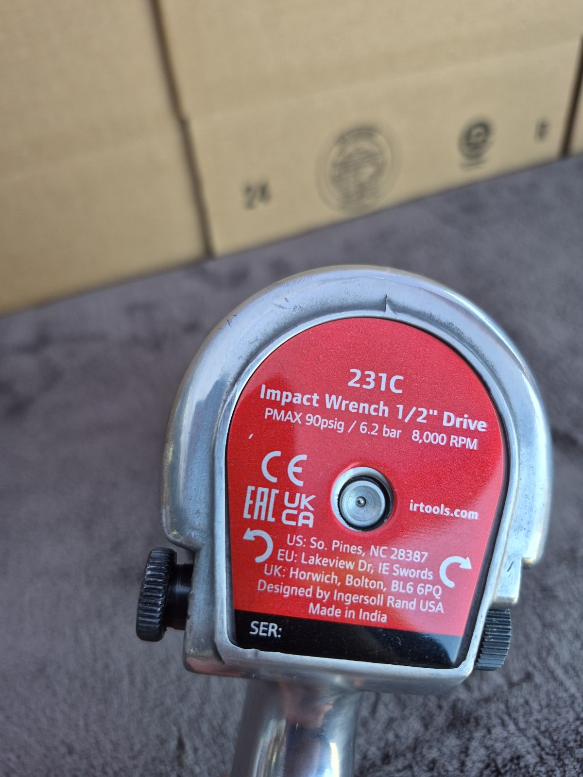 Ingersoll Rand #231C 1/2″ Super Duty Air Impact Wrench 600 ft-lb Torque