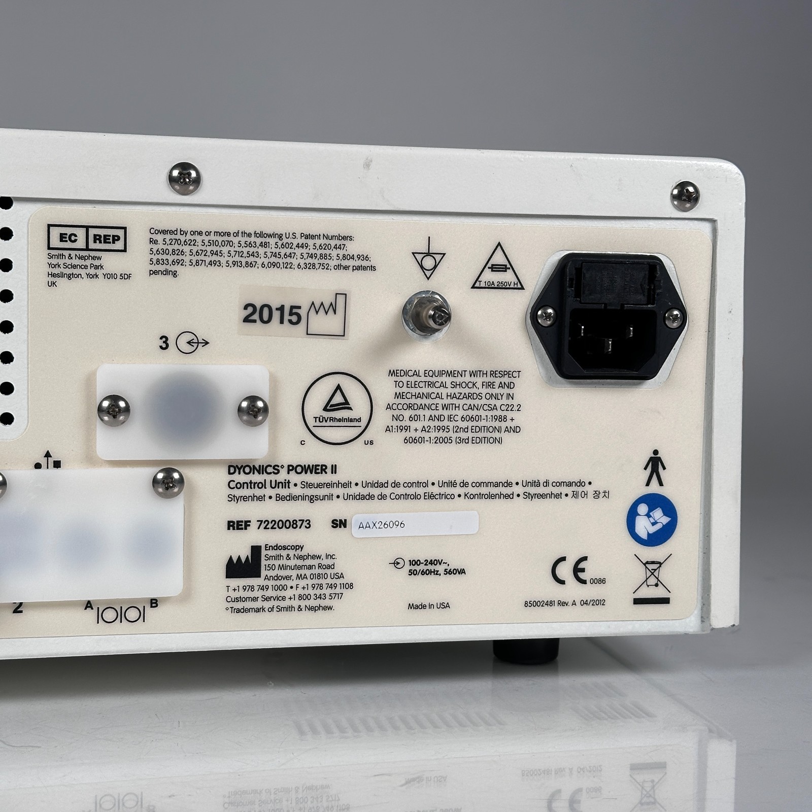 Smith & Nephew Dyonics Power II Control System 72200873