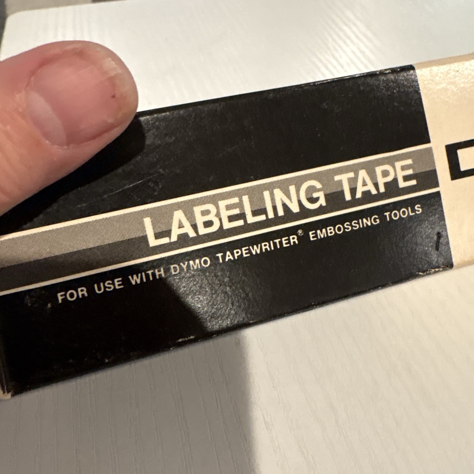 3 Boxes = 24 Rolls Vintage Dymo Labeling Embossing Tape Red & Blue Glossy 1977