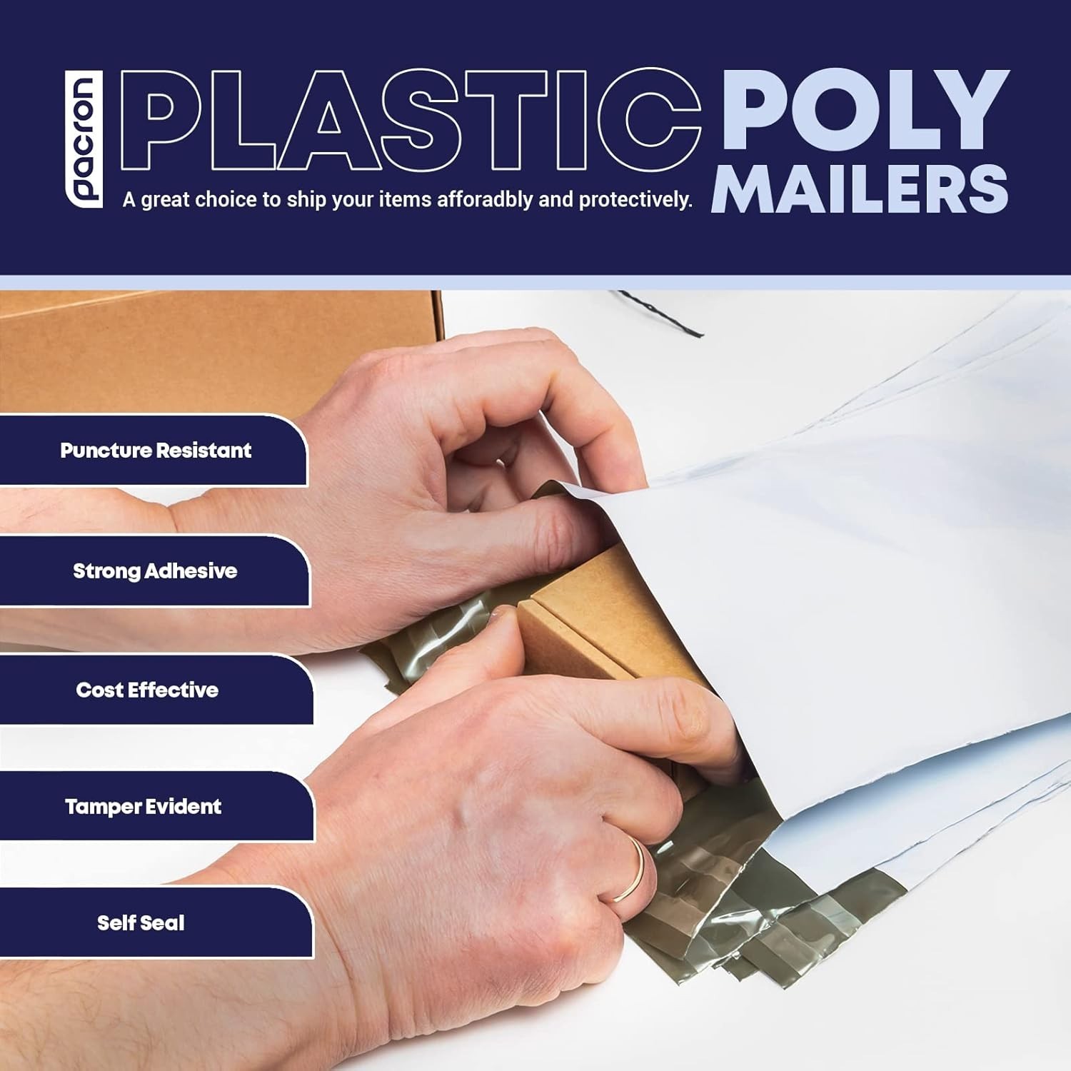 Poly Mailers for Clothing and Small Business Waterproof Tear-Resistant Packaging